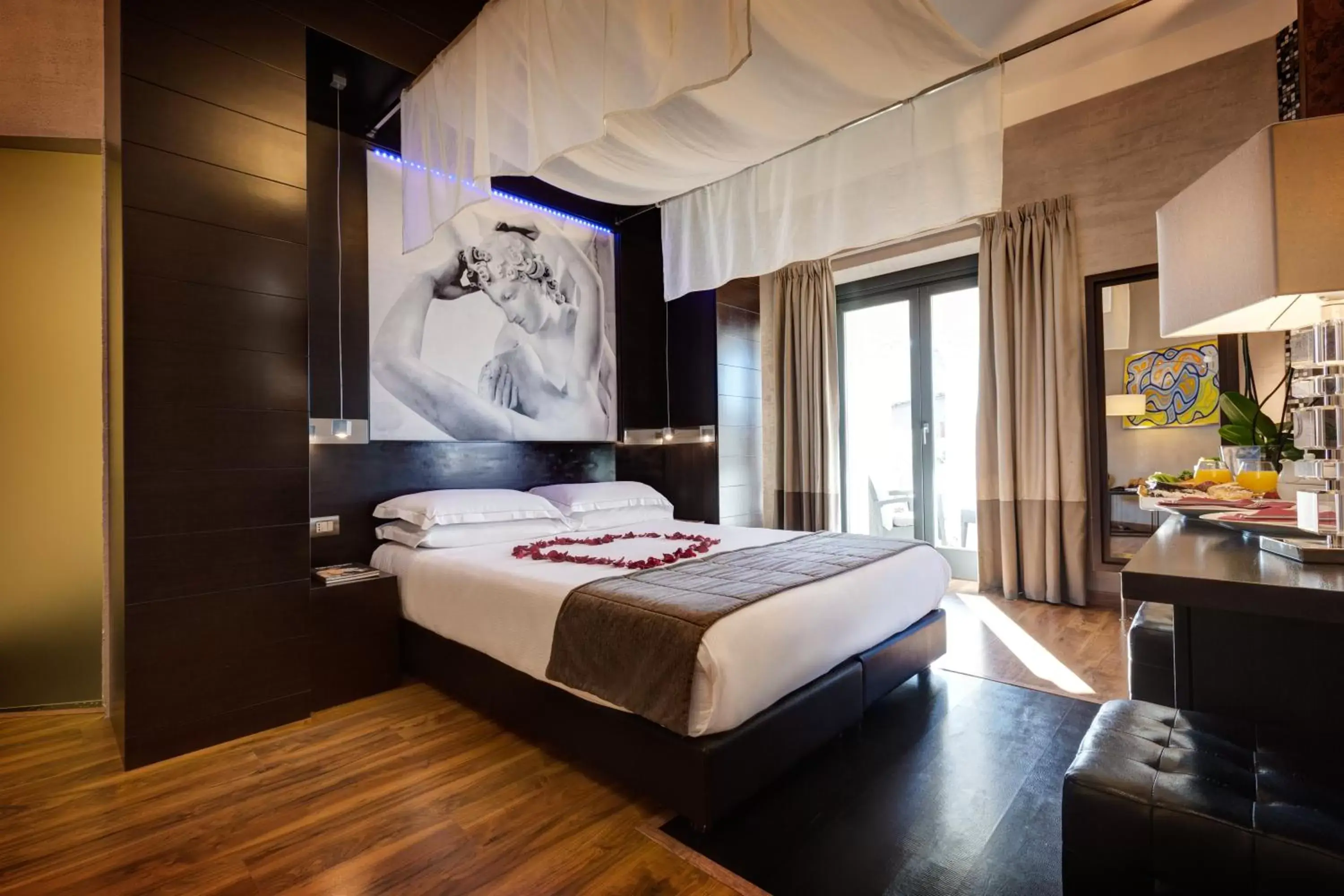 Photo of the whole room, Bed in Dharma Luxury Hotel