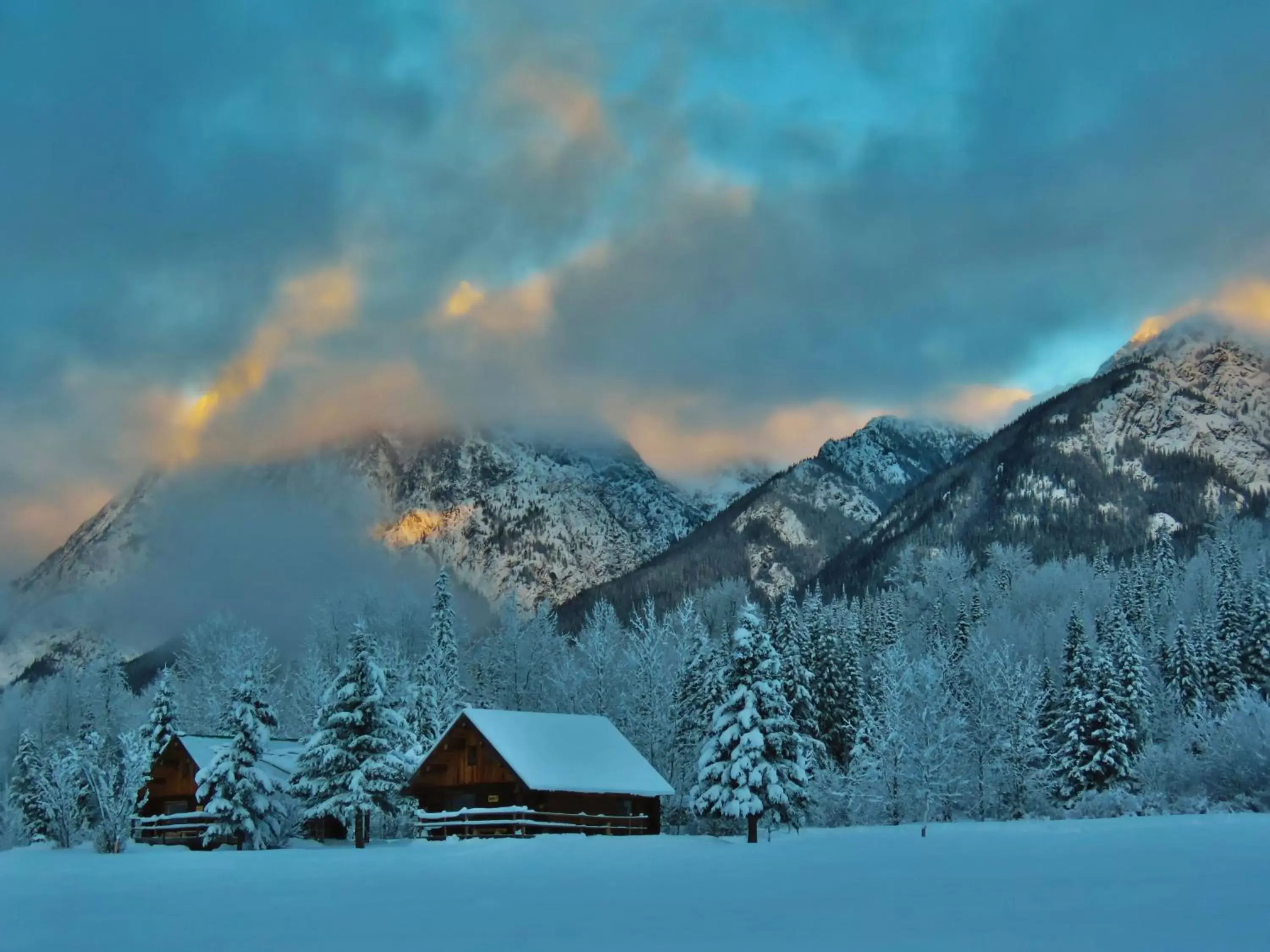 Natural landscape, Winter in Rocky Ridge Resort-BC