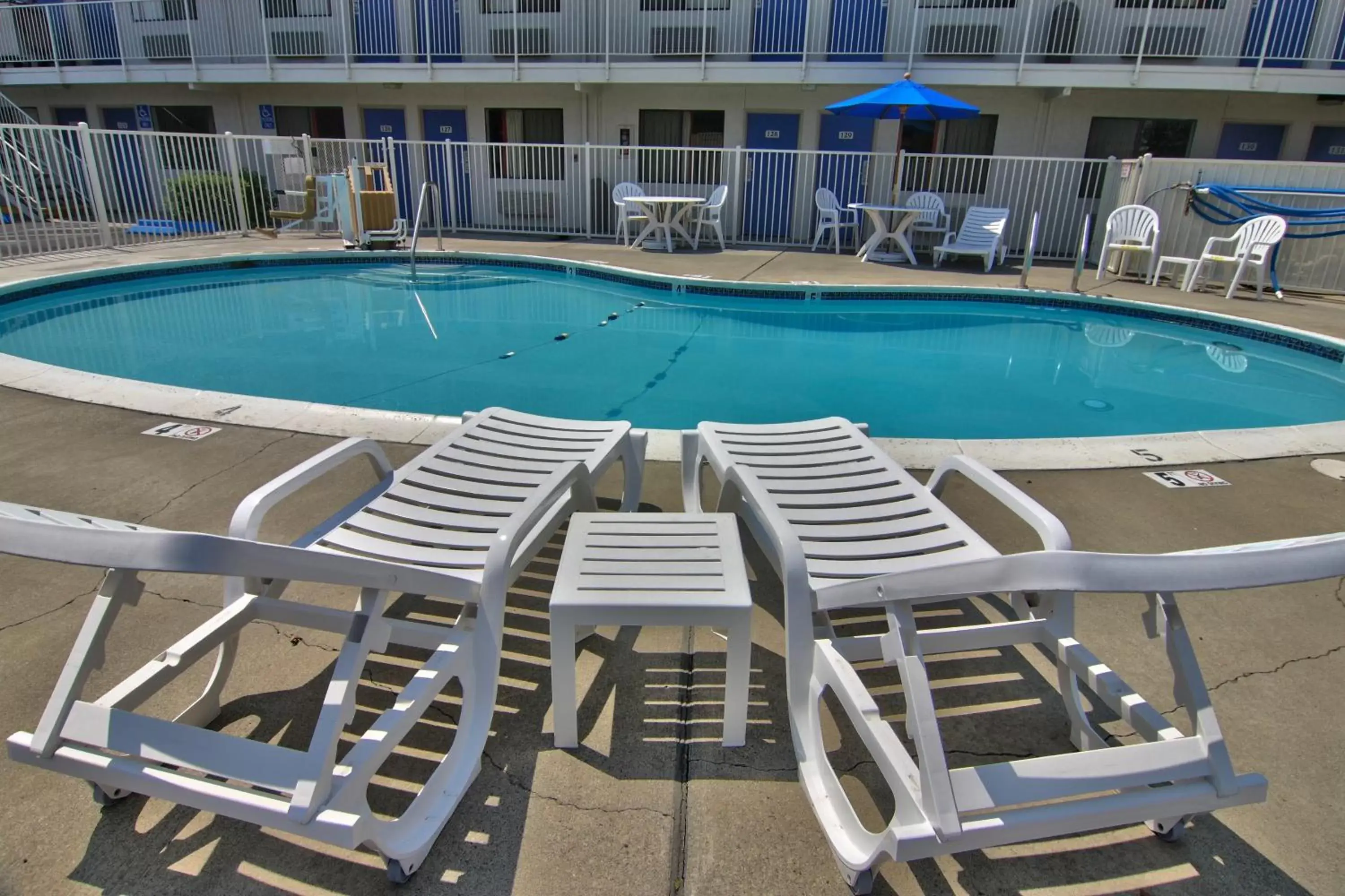 Swimming Pool in Motel 6-West Sacramento, CA