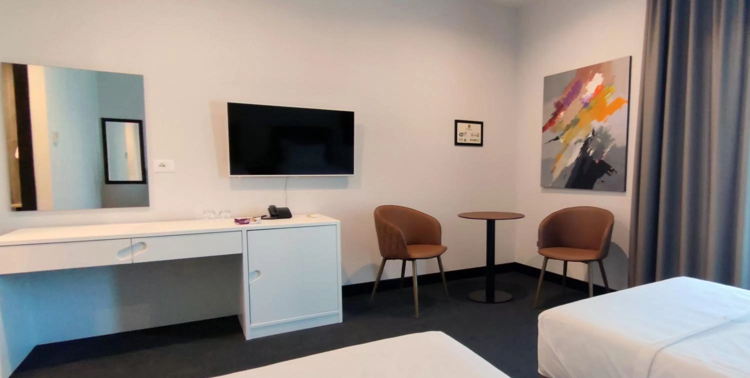 View (from property/room), Bed in Hotel Delta Premium