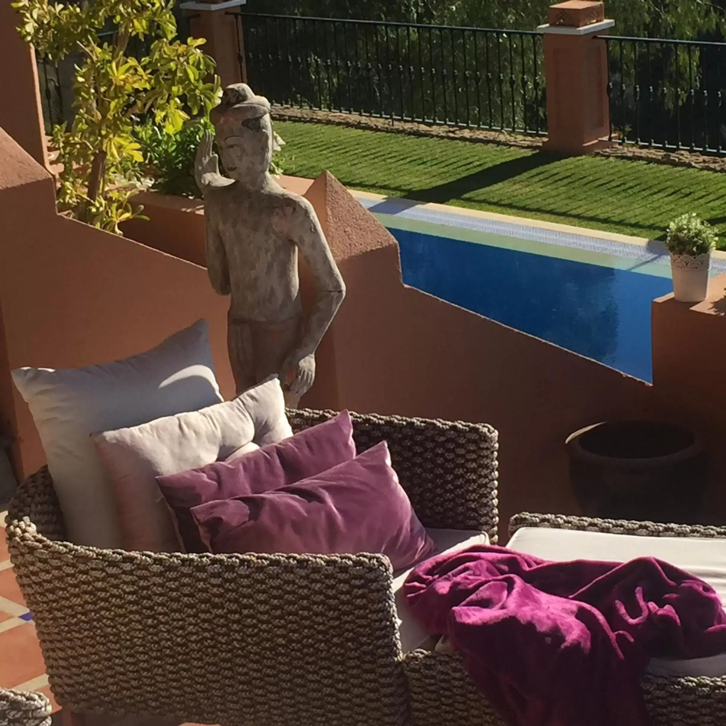 Seating area in The Marbella Heights Boutique Hotel