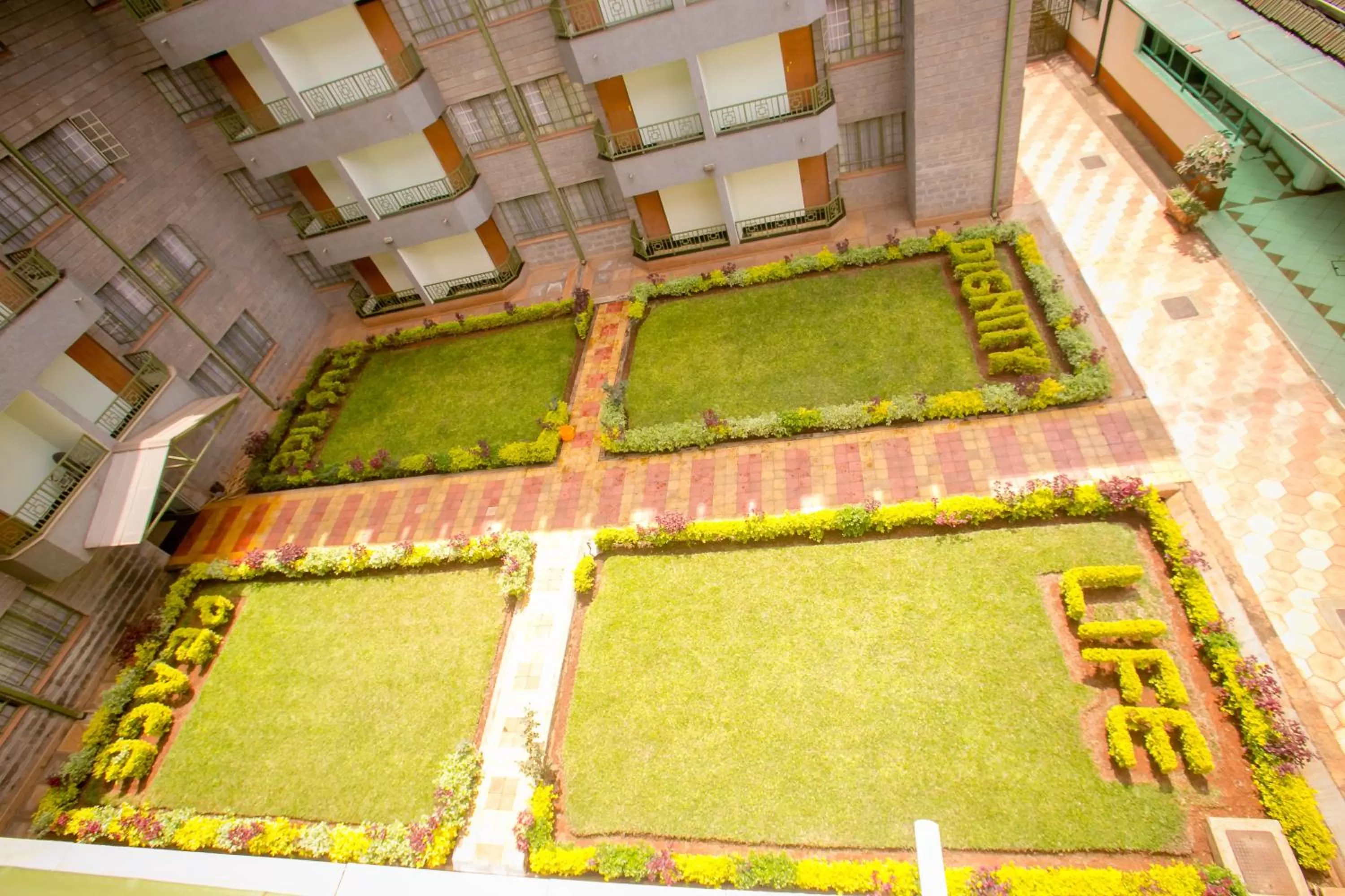 Bird's eye view in Desmond Tutu Conference Centre