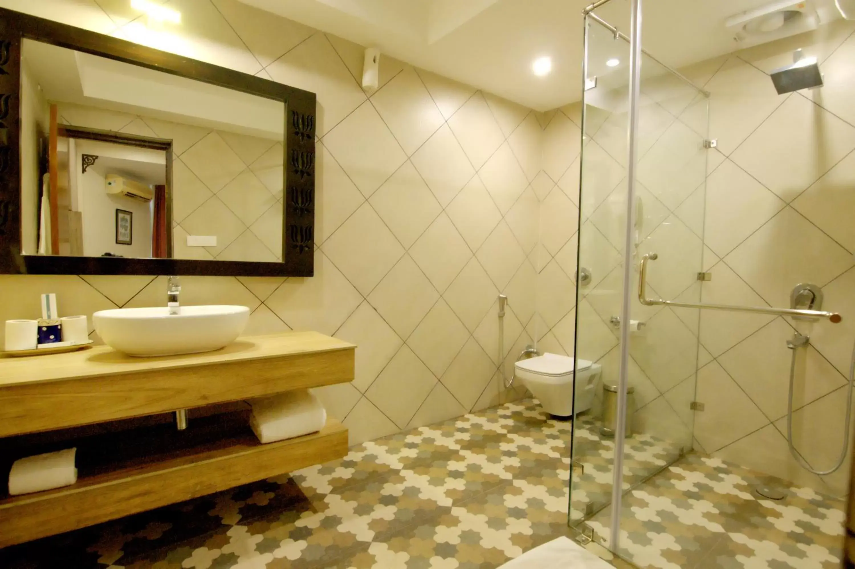 Bathroom in GANGA KINARE- A Riverside Boutique Resort, Rishikesh