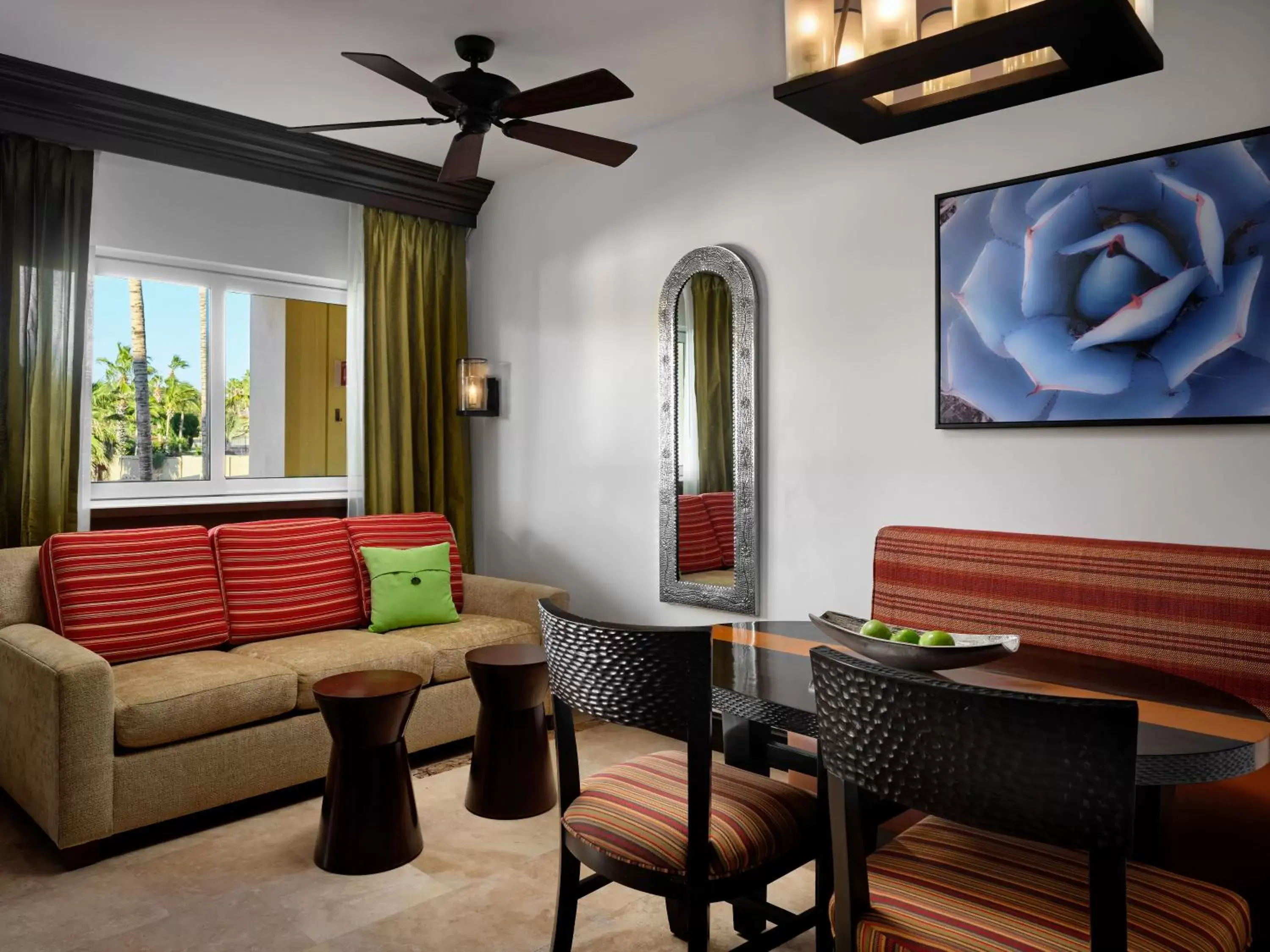 Living room, Seating Area in Hyatt Vacation Club at Sirena del Mar