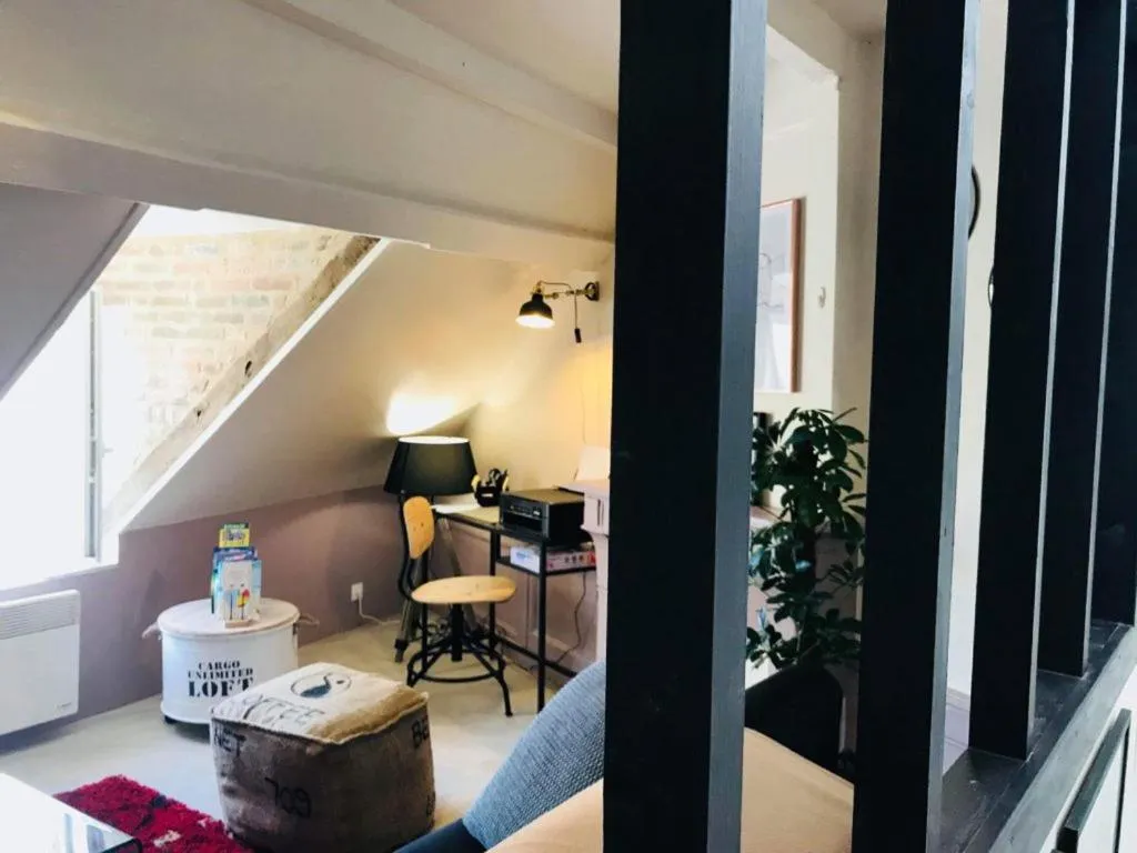 Living room in La Fabrique - Les Loges Normandes