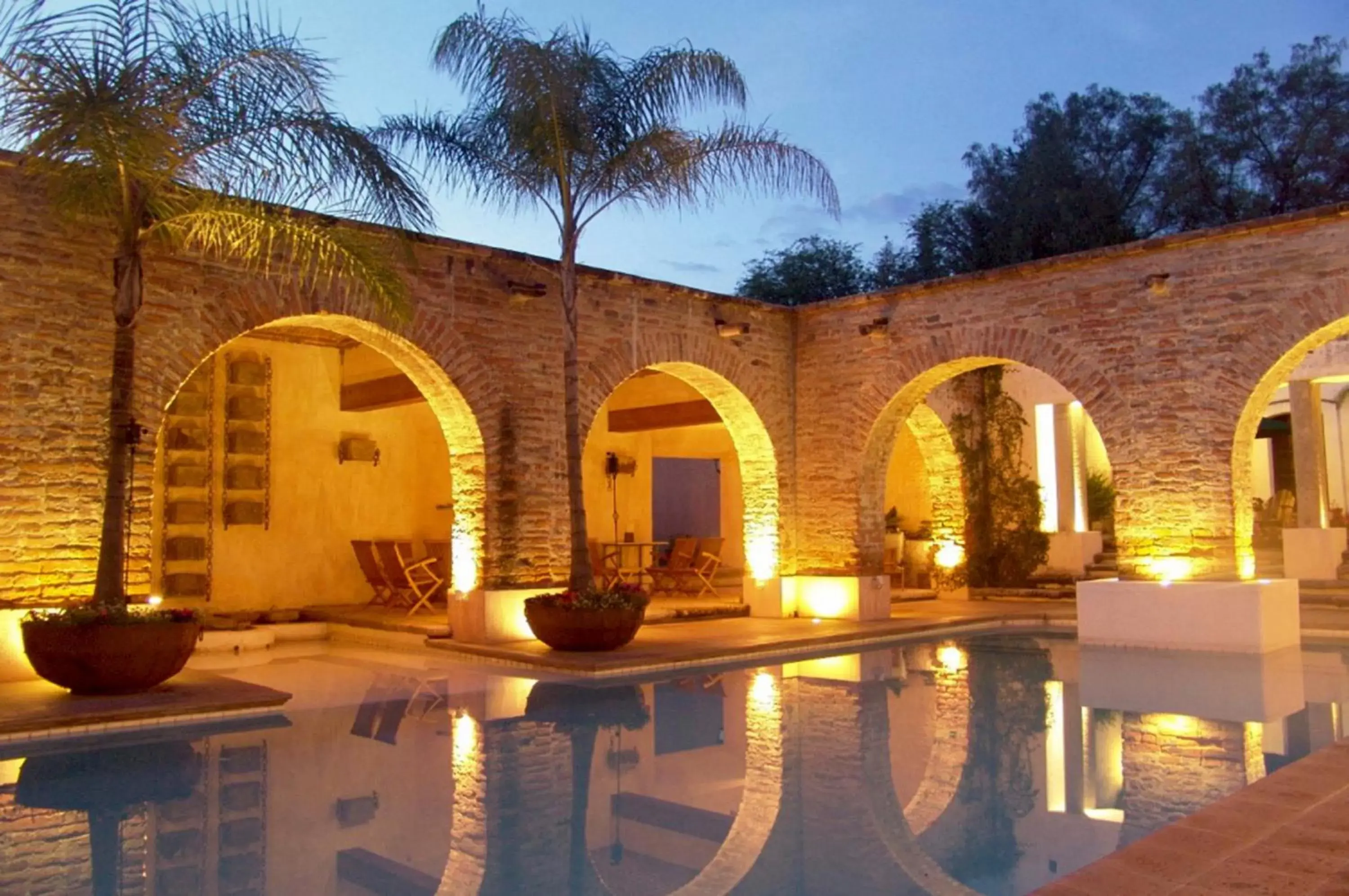 Swimming pool, Property Building in Hacienda Sepulveda Hotel & Spa