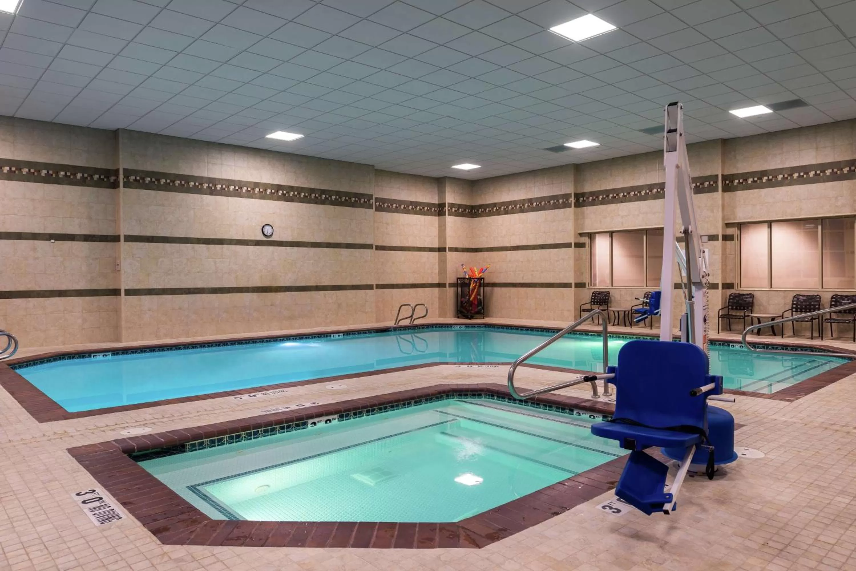 Pool view in Hilton Garden Inn Salt Lake City Downtown