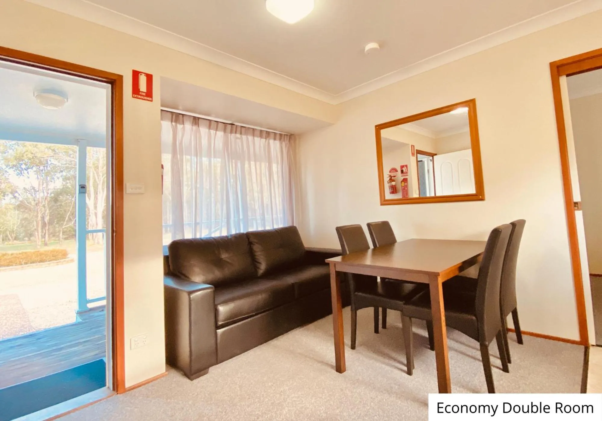 Living room in Pokolbin Village Estate