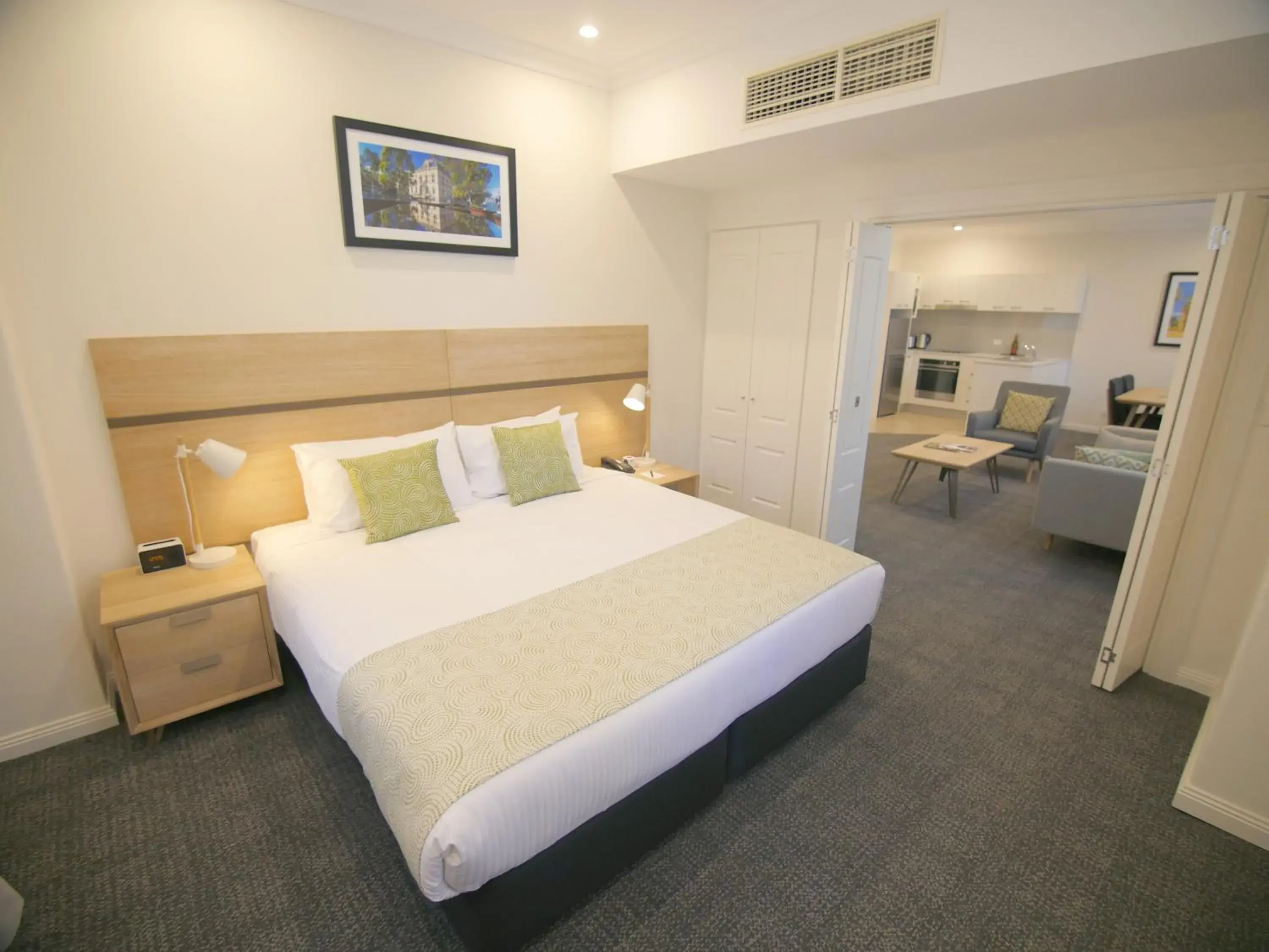 Bed in Quality Apartments Adelaide Central