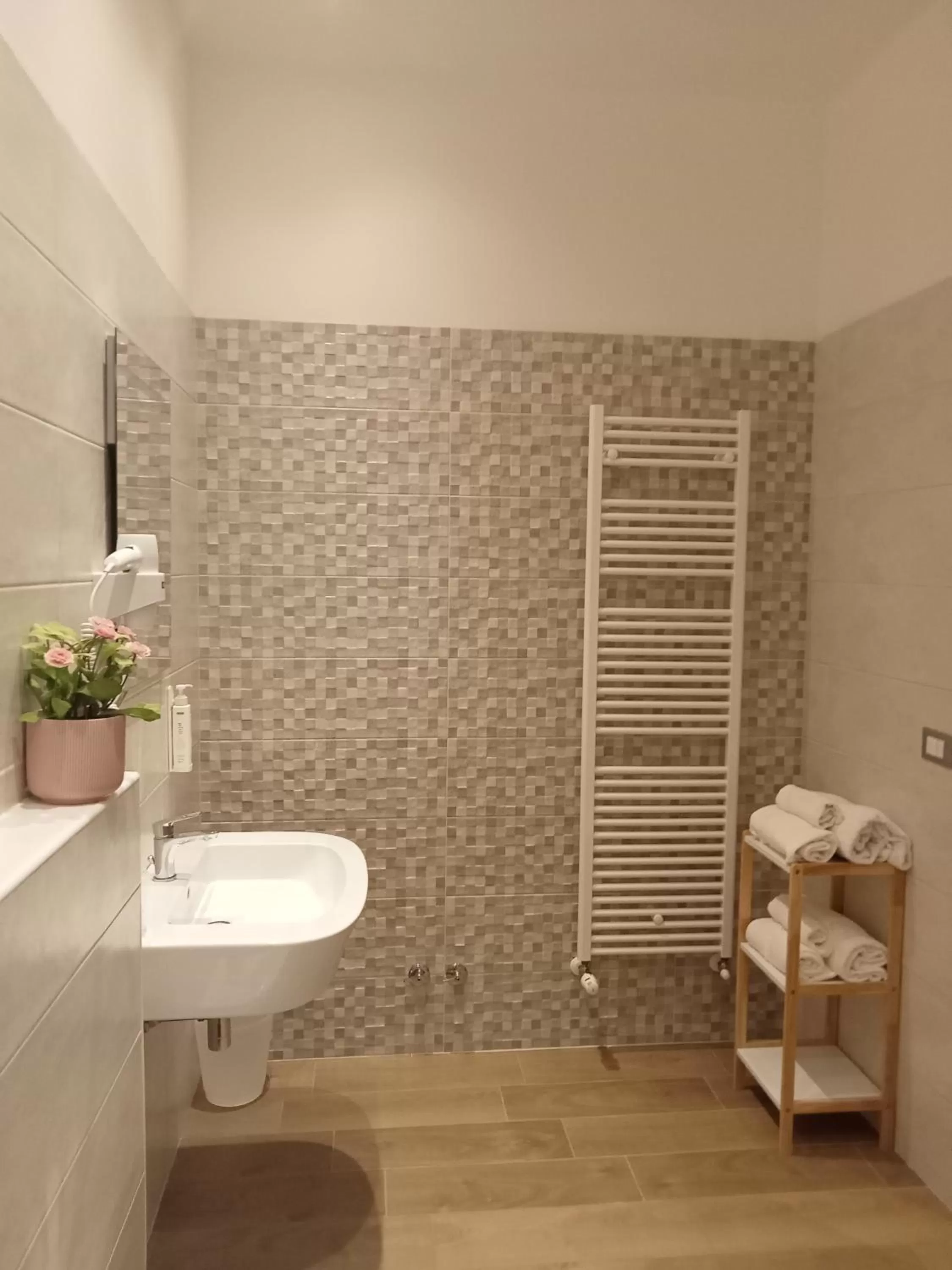 Shower in Hotel Porta Rivera