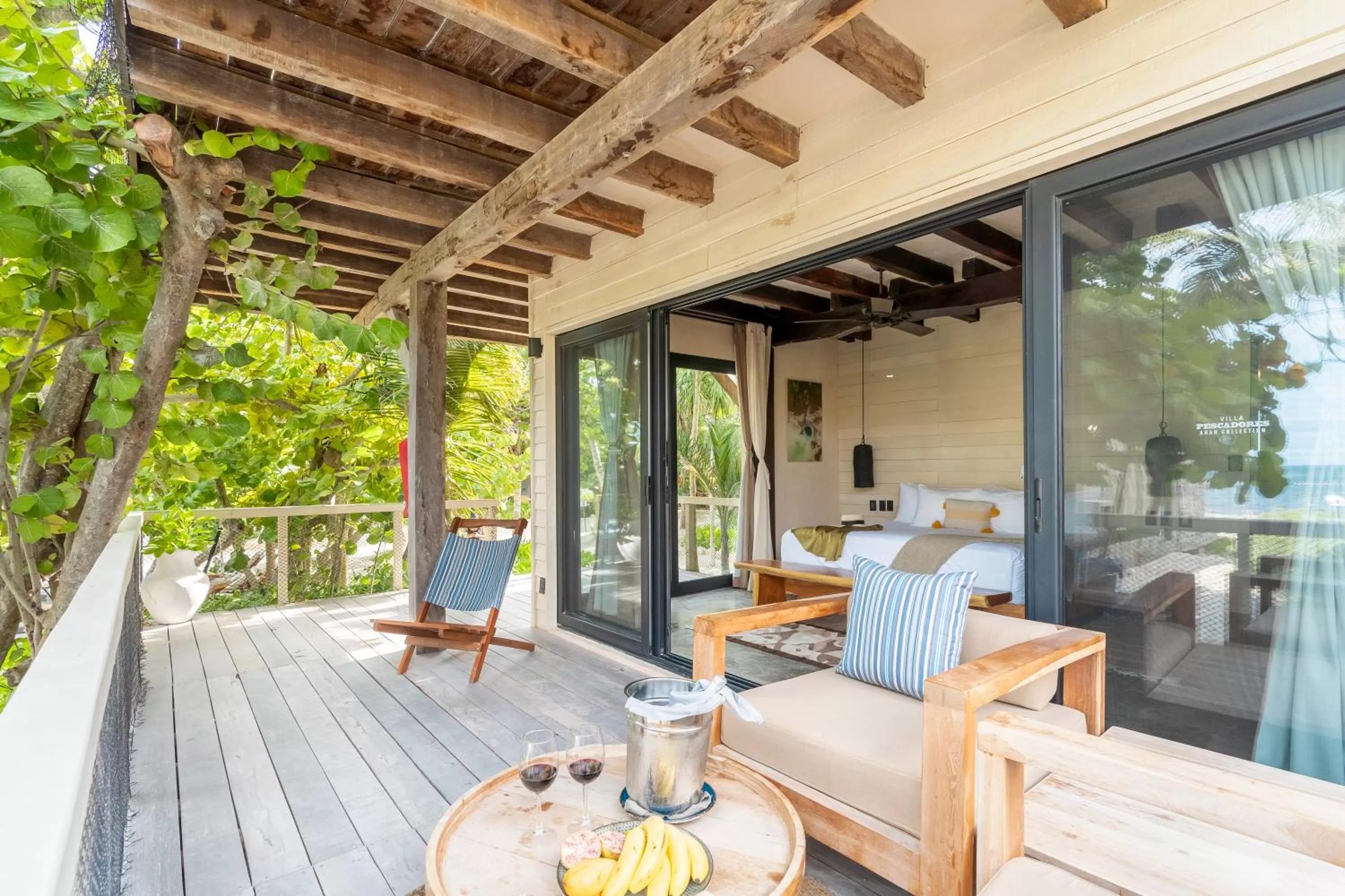 Bed in Villa Pescadores Tulum-Beachfront hotel by Ahau Collection