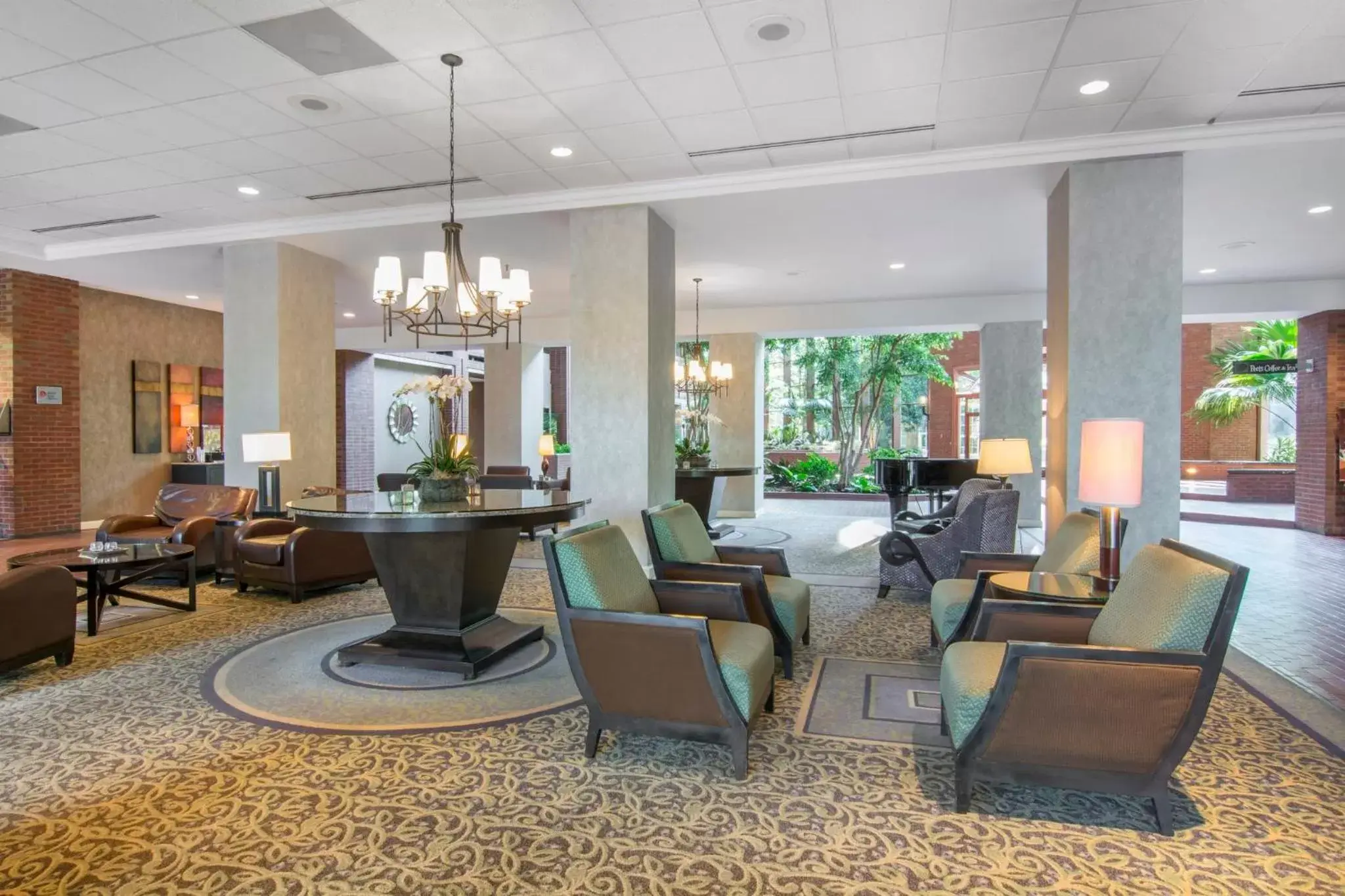Lobby or reception in Omni Charlottesville Hotel