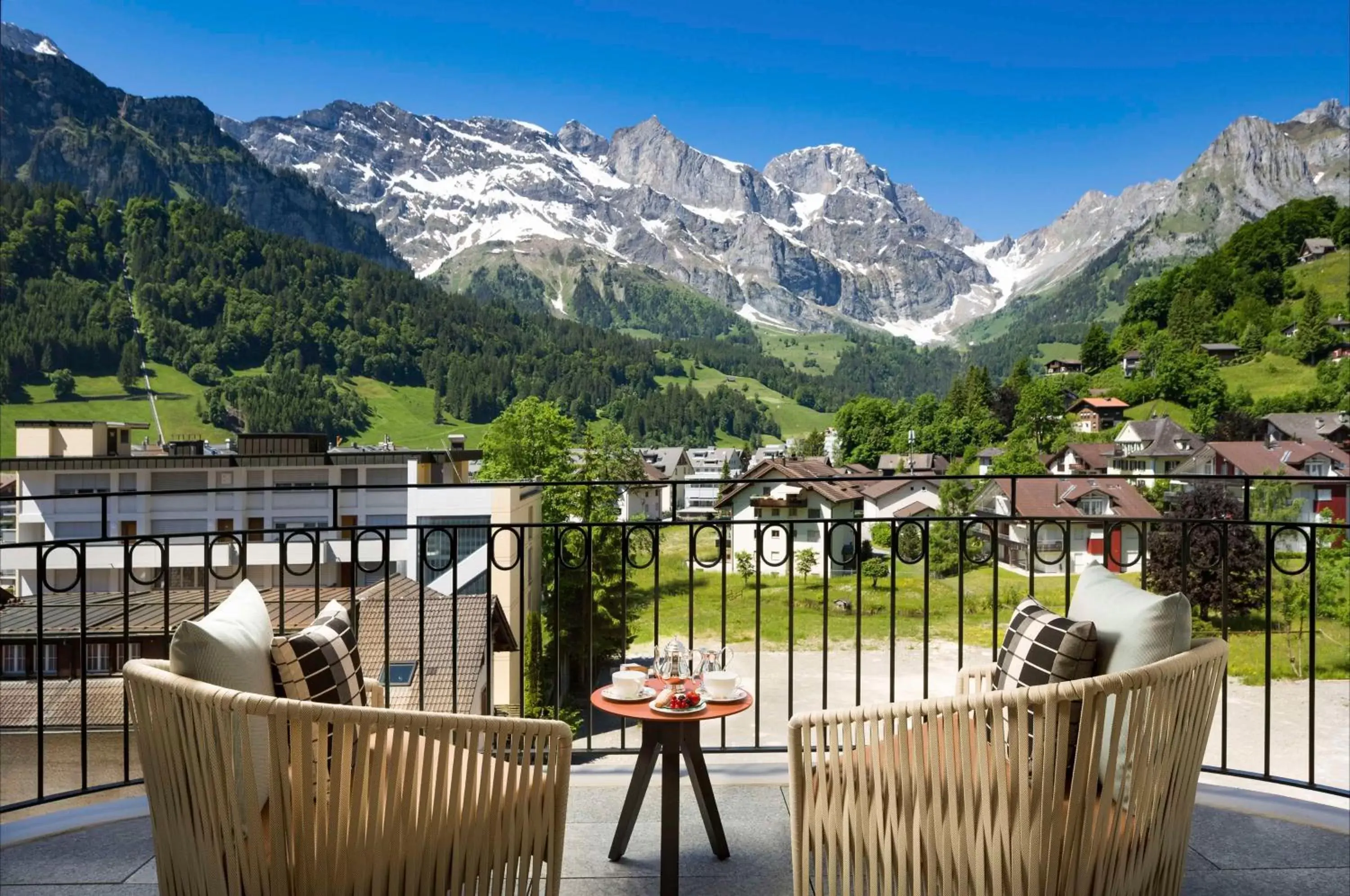 Bedroom, Mountain View in Kempinski Palace Engelberg