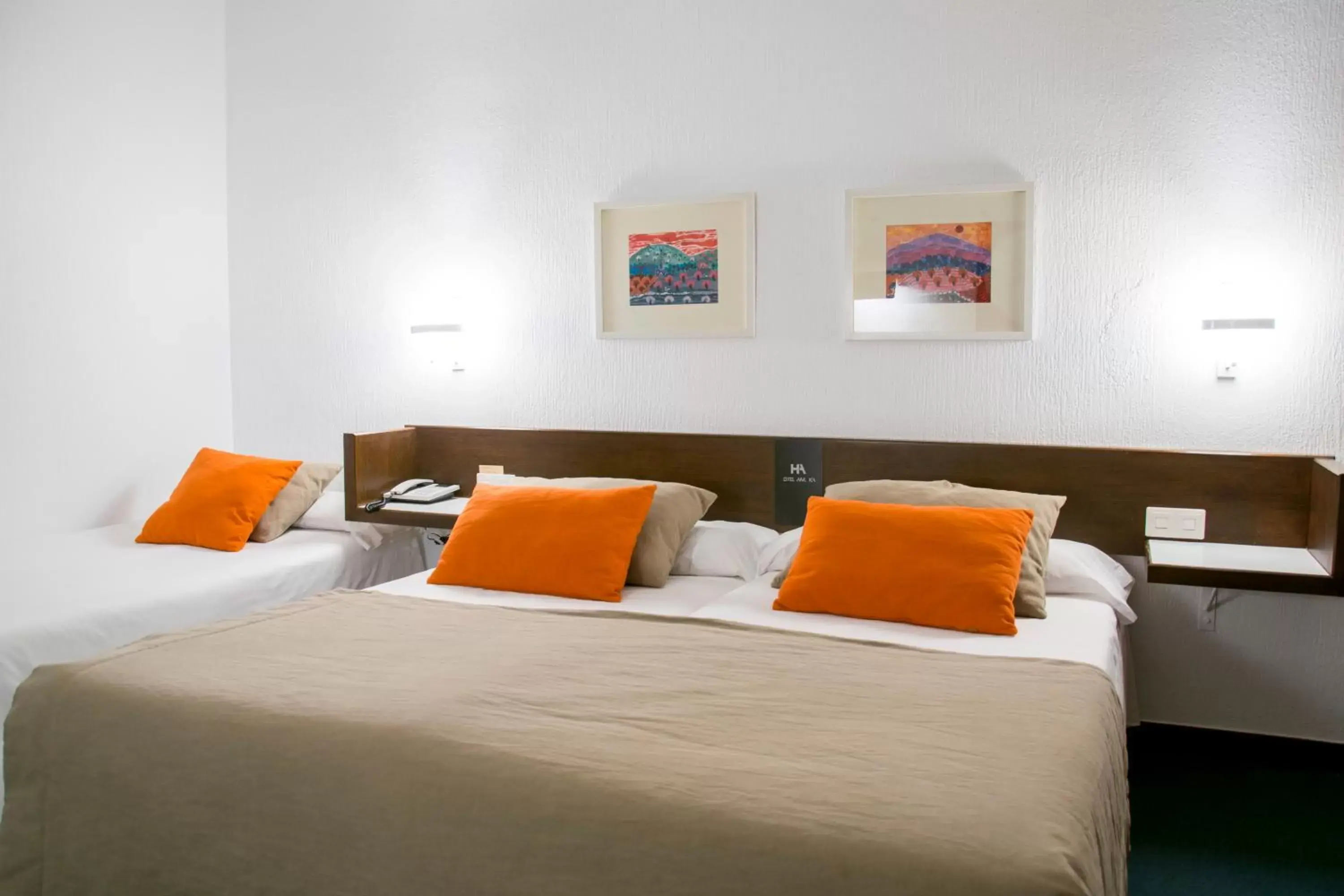 Bed in Hotel America Igualada