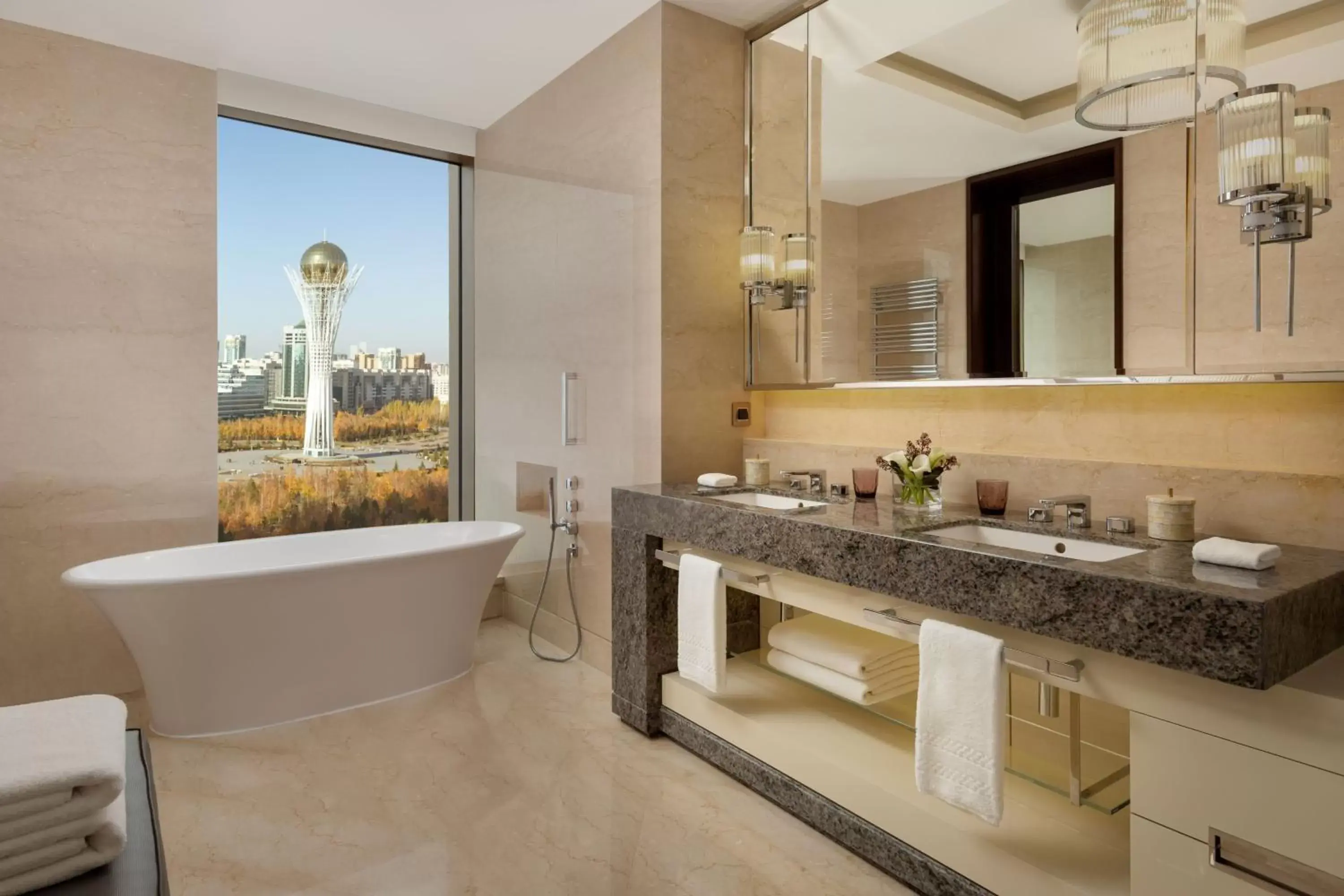 Bathroom in The Ritz-Carlton, Astana