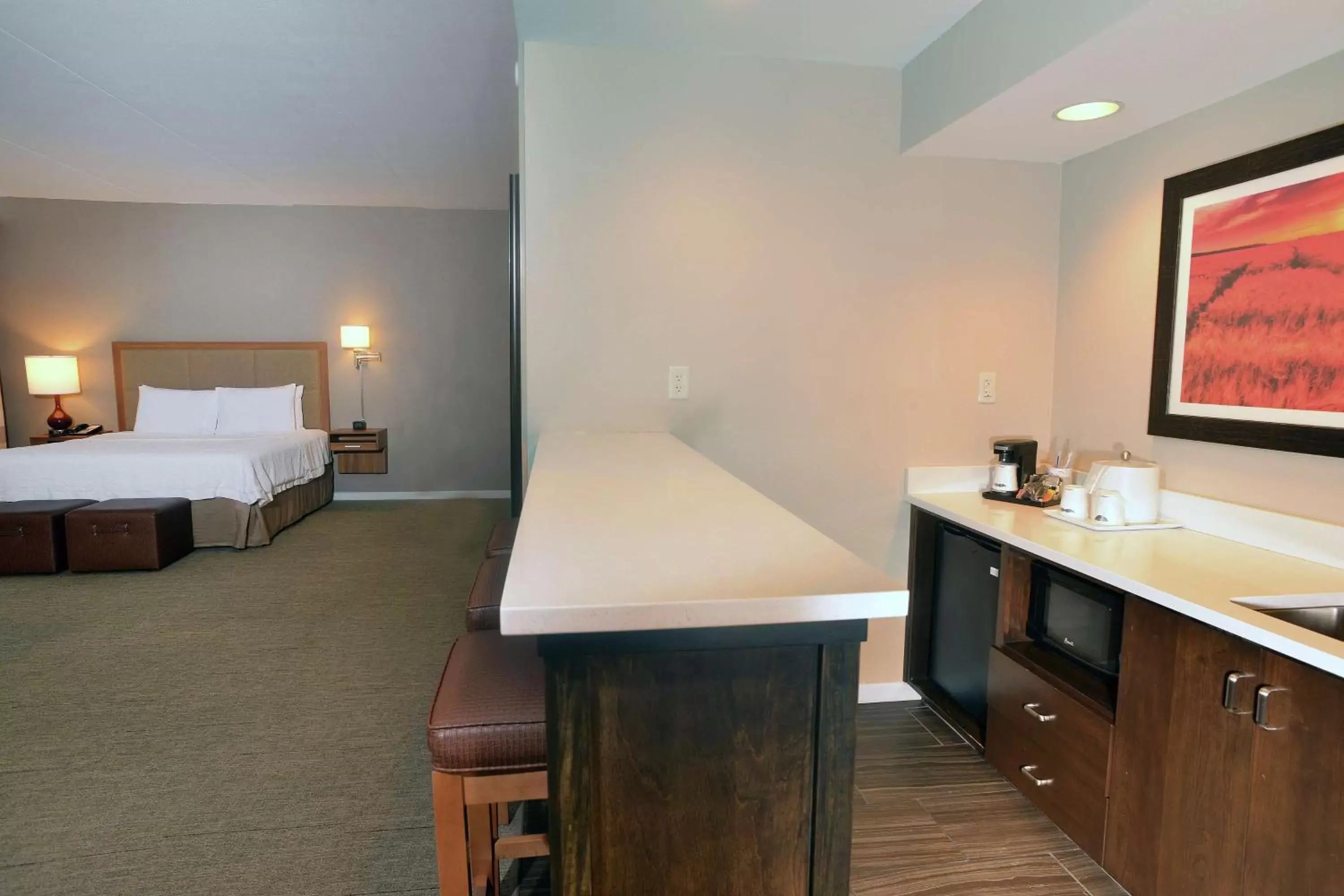 Kitchen or kitchenette, Bed in Hampton Inn Springfield-Southeast, MO