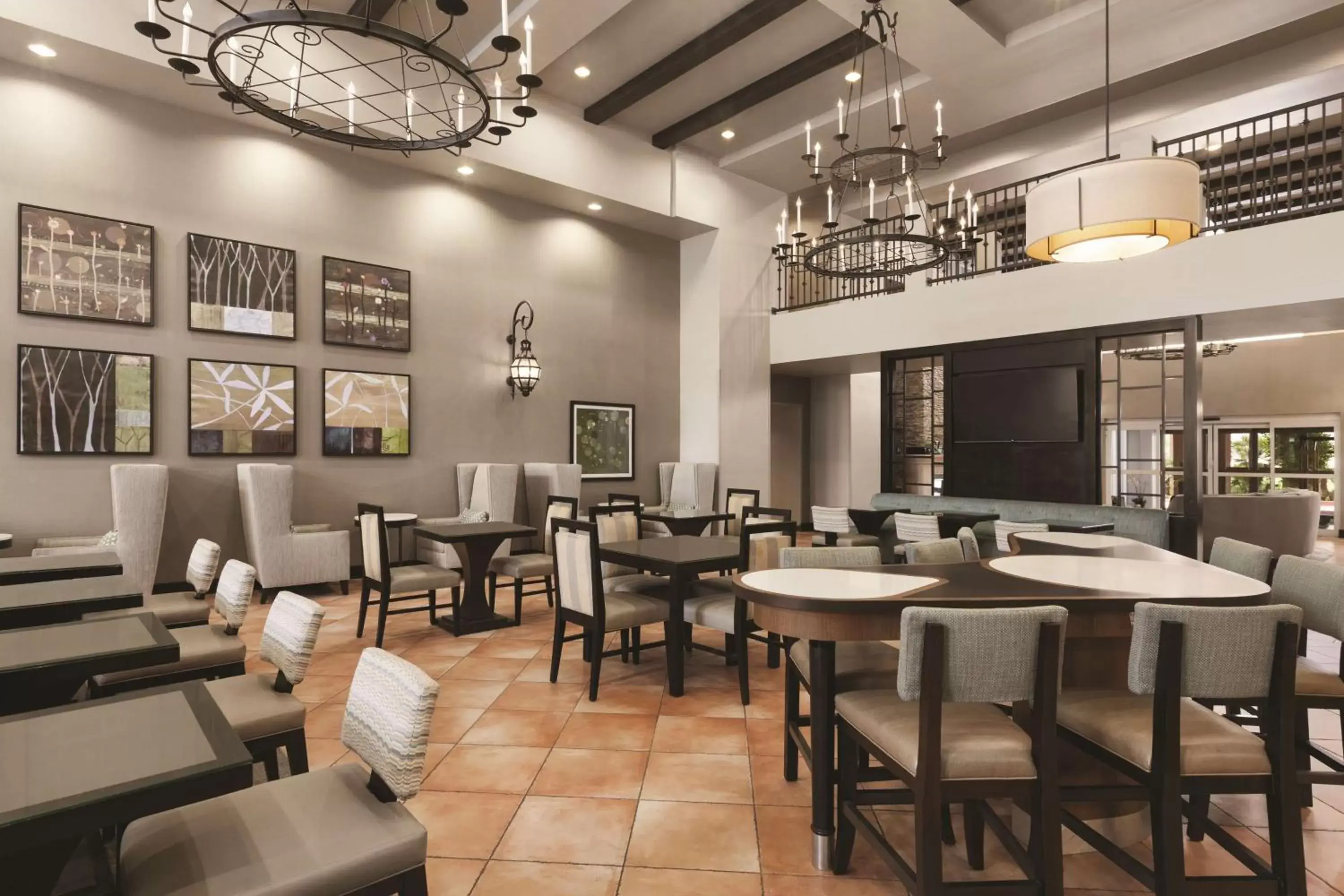 Lobby or reception, Restaurant/Places to Eat in Homewood Suites by Hilton La Quinta