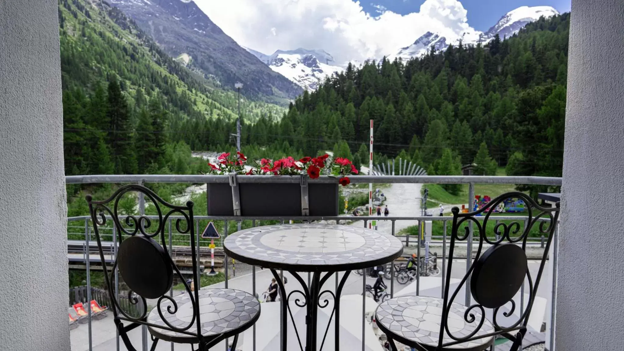 Balcony/Terrace in Gletscher-Hotel Morteratsch