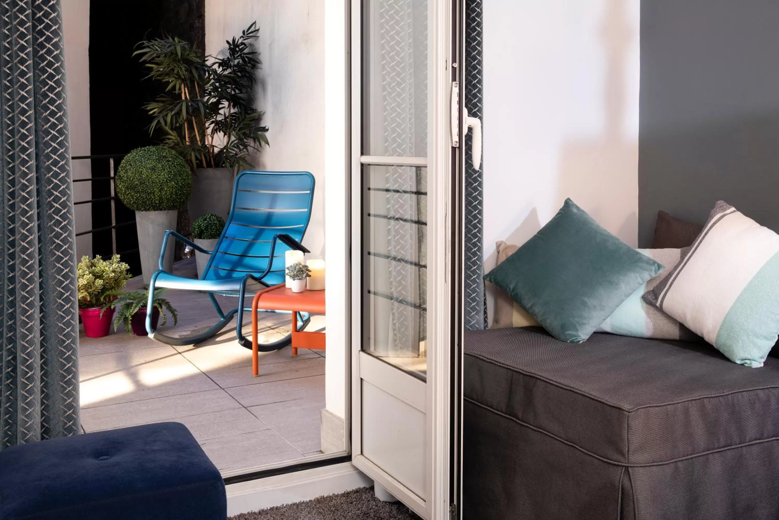 Balcony/Terrace in Hôtel Marais Hôme