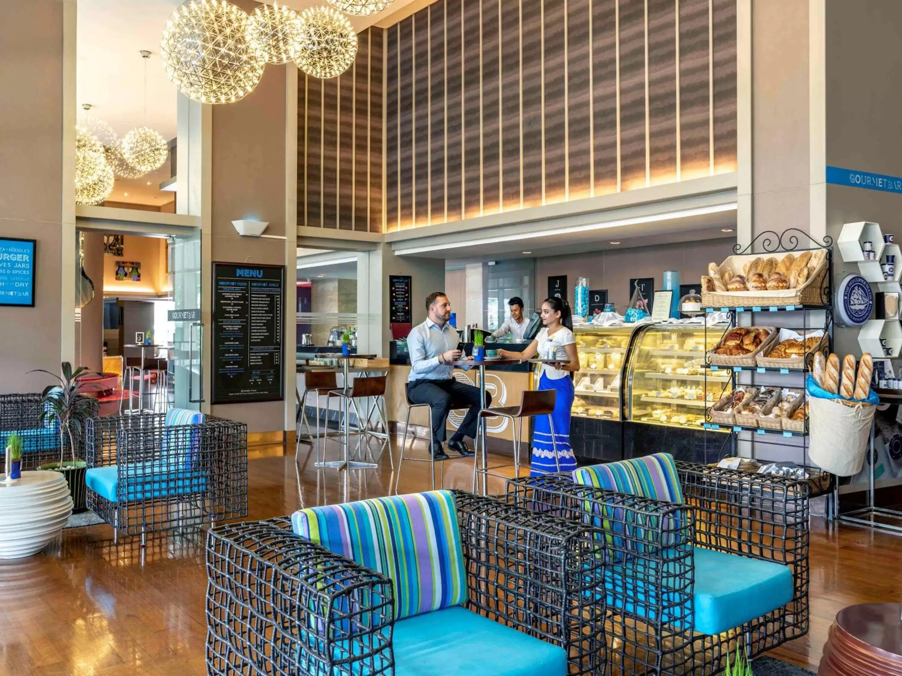Lounge or bar, Restaurant/Places to Eat in Novotel Yangon Max