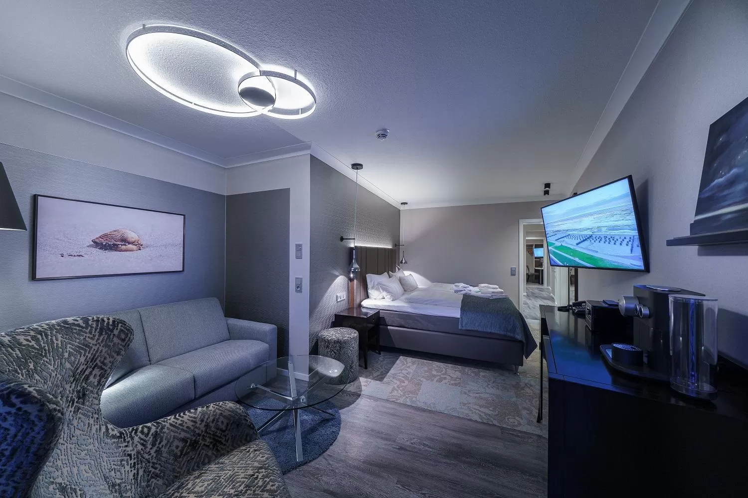 Bed in Strandhotel Duhnen