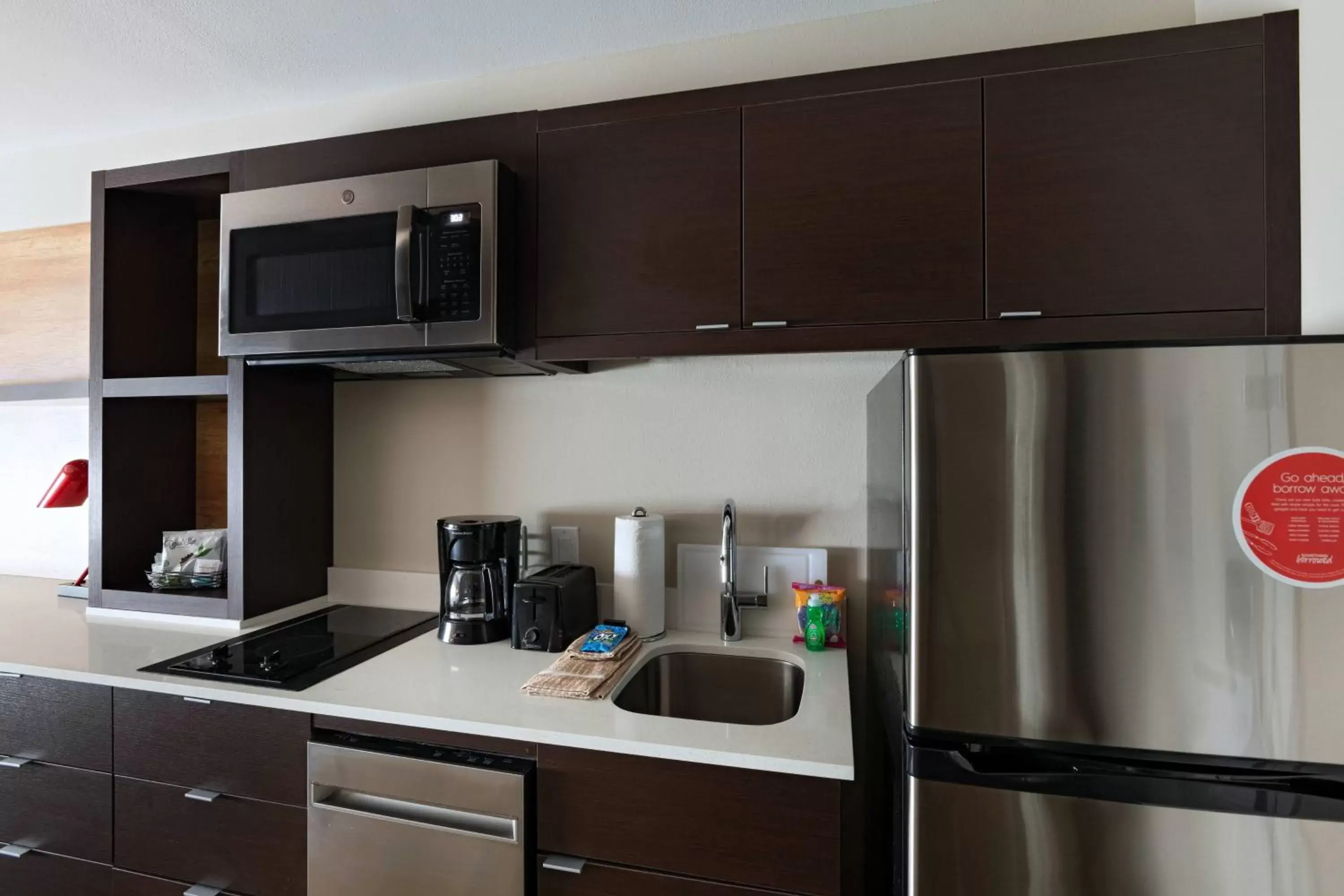 Kitchen or kitchenette, Kitchen/Kitchenette in TownePlace Suites San Antonio Northwest at The RIM