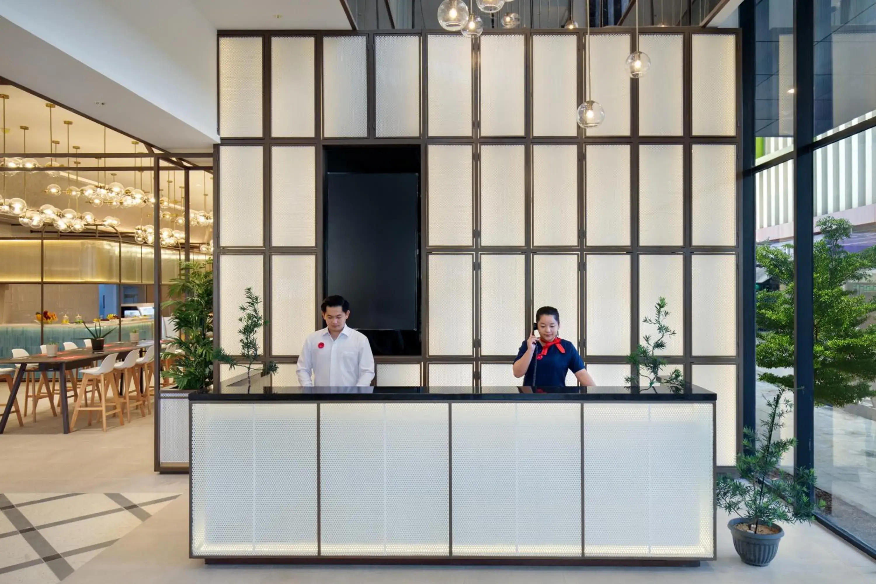 Lobby or reception in ibis Palembang Sanggar Lobby or reception in ibis Palembang Sanggar