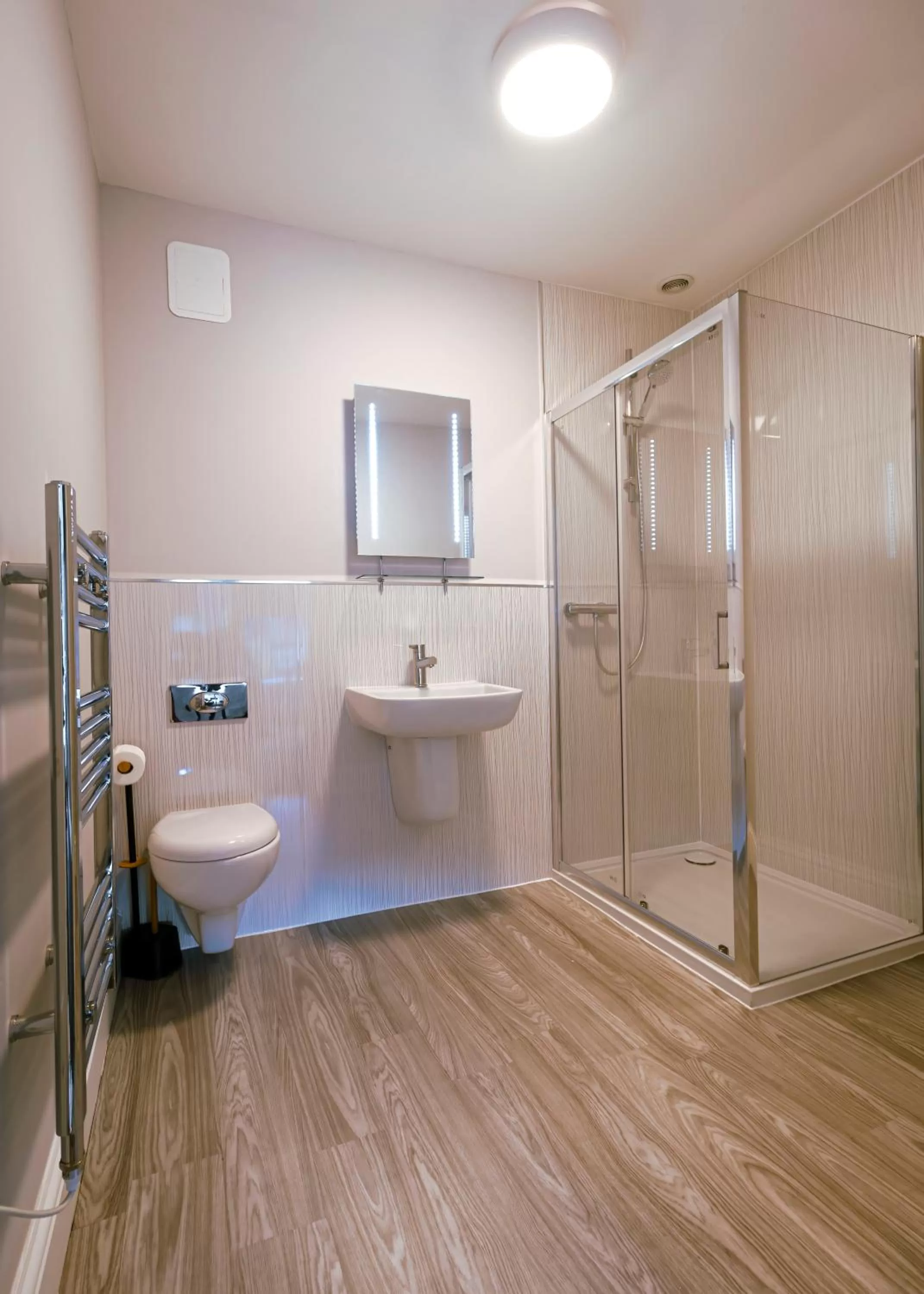 Shower in The Friendship Hotel