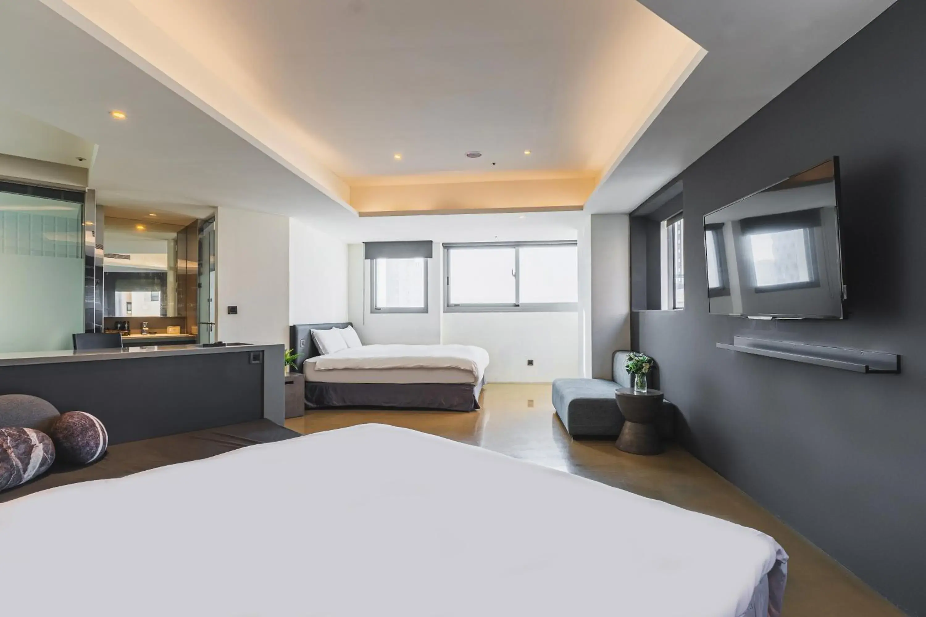 Bedroom, Bed in CHECK inn Taichung LiMing
