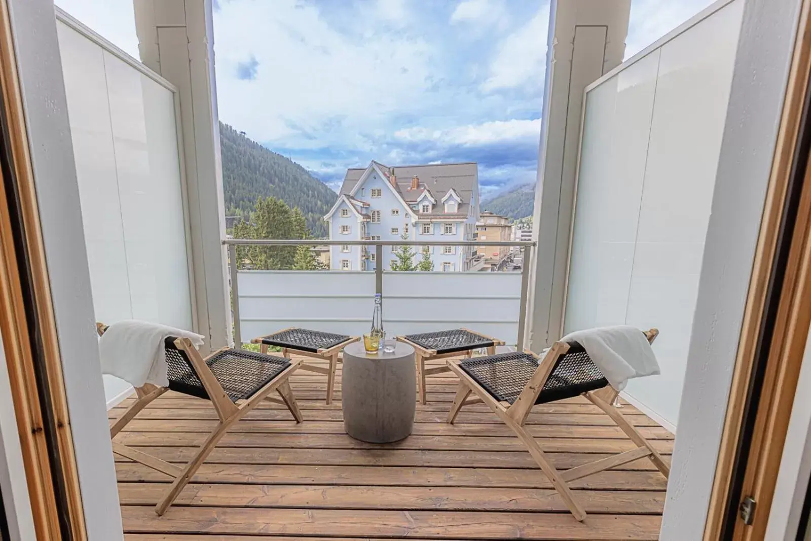 Balcony/Terrace in ALPINE INN Davos
