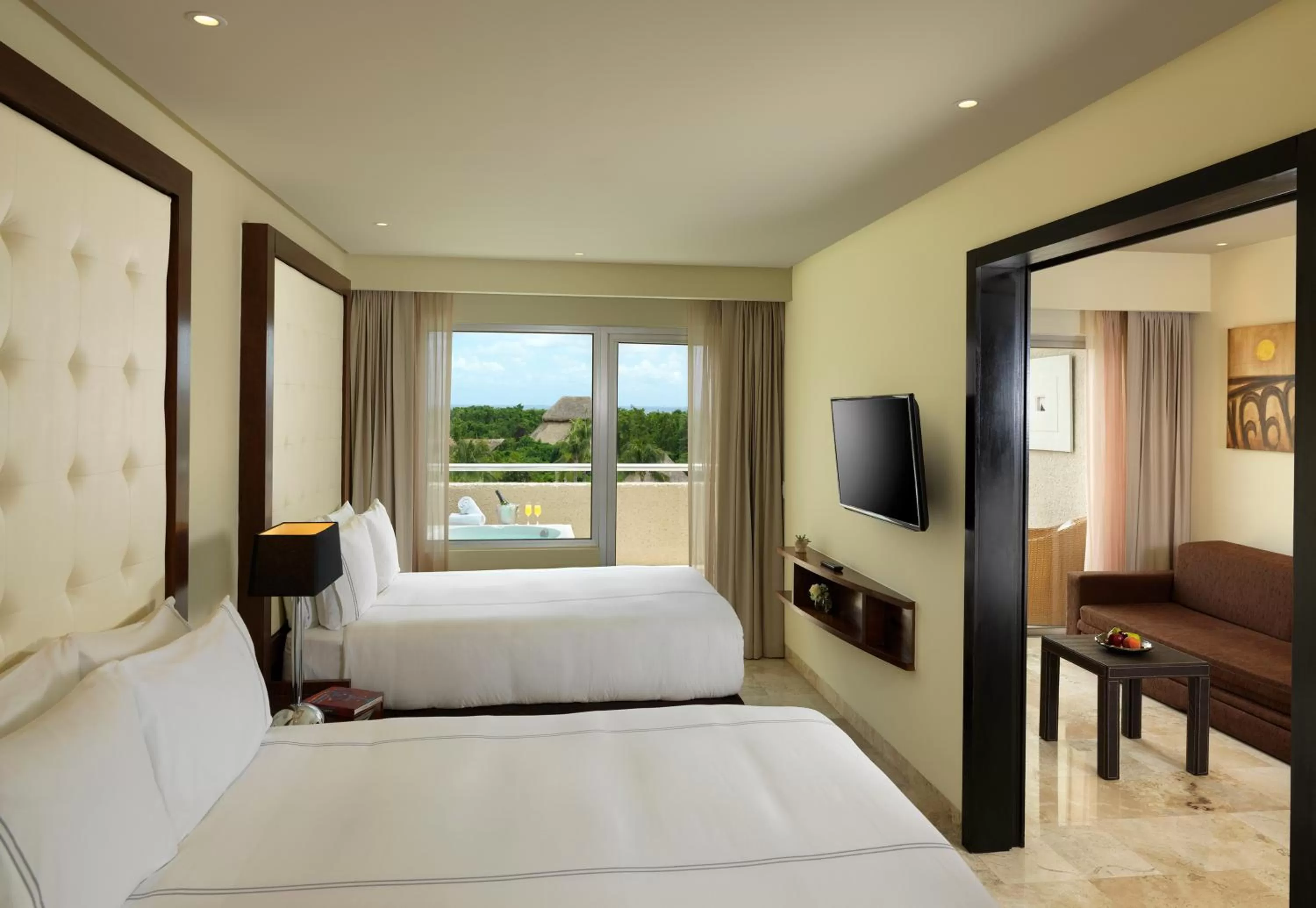 Bedroom, Bed in Paradisus Playa del Carmen - Riviera Maya - All Inclusive