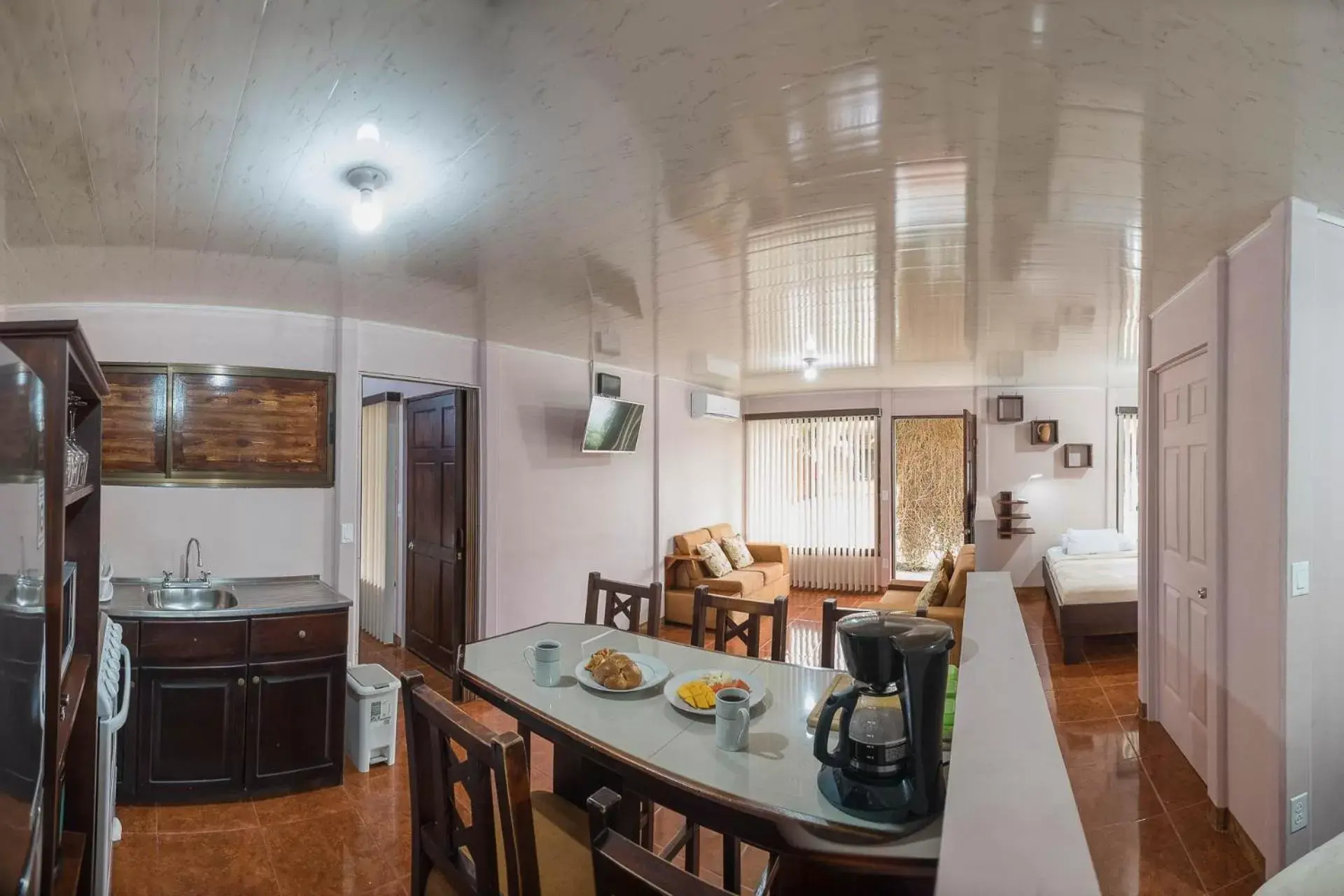 Living room, Dining Area in Cabañas del Rio