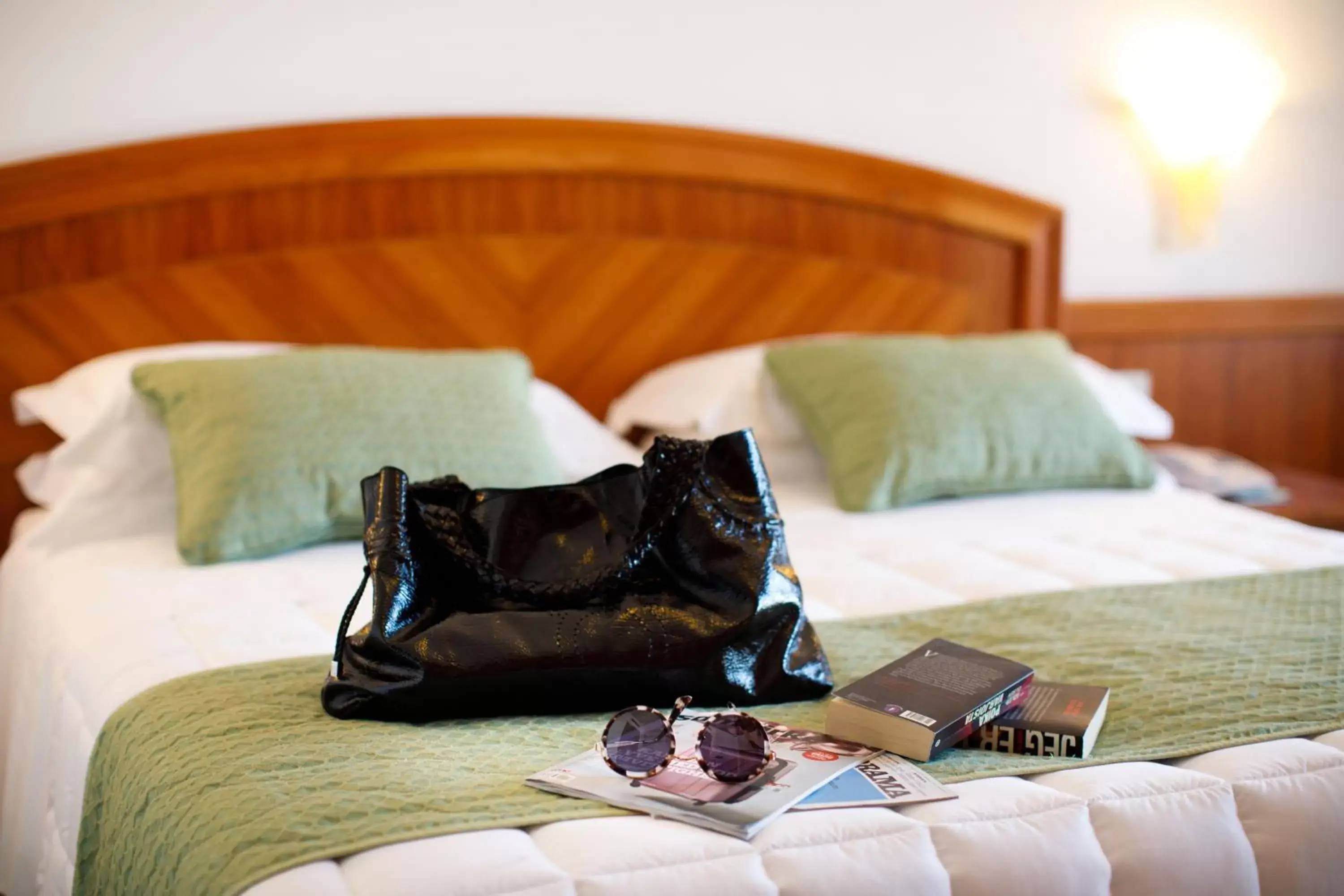 Decorative detail, Bed in Grand Hotel Cesare Augusto