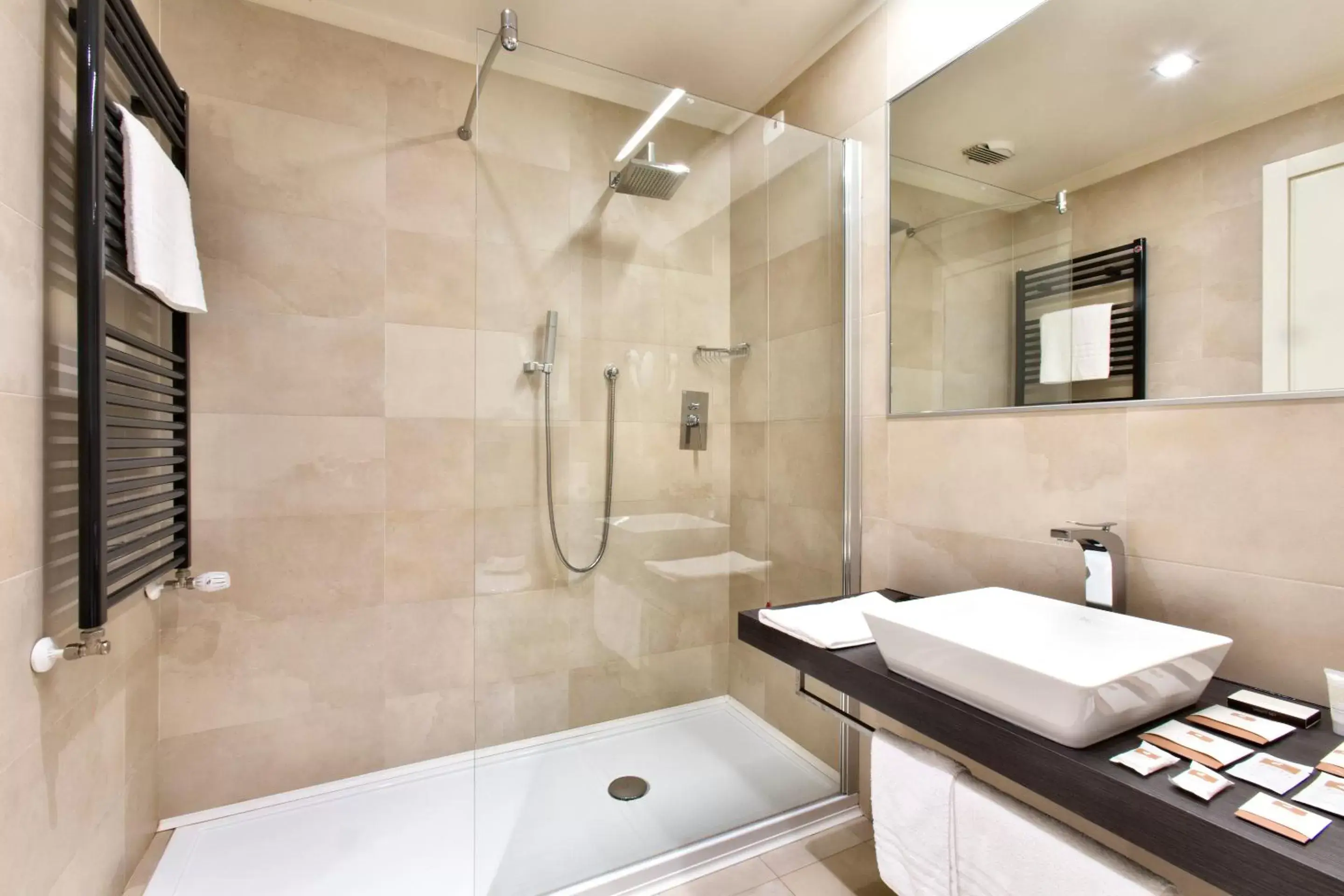 Shower, Bathroom in Hotel Horizon