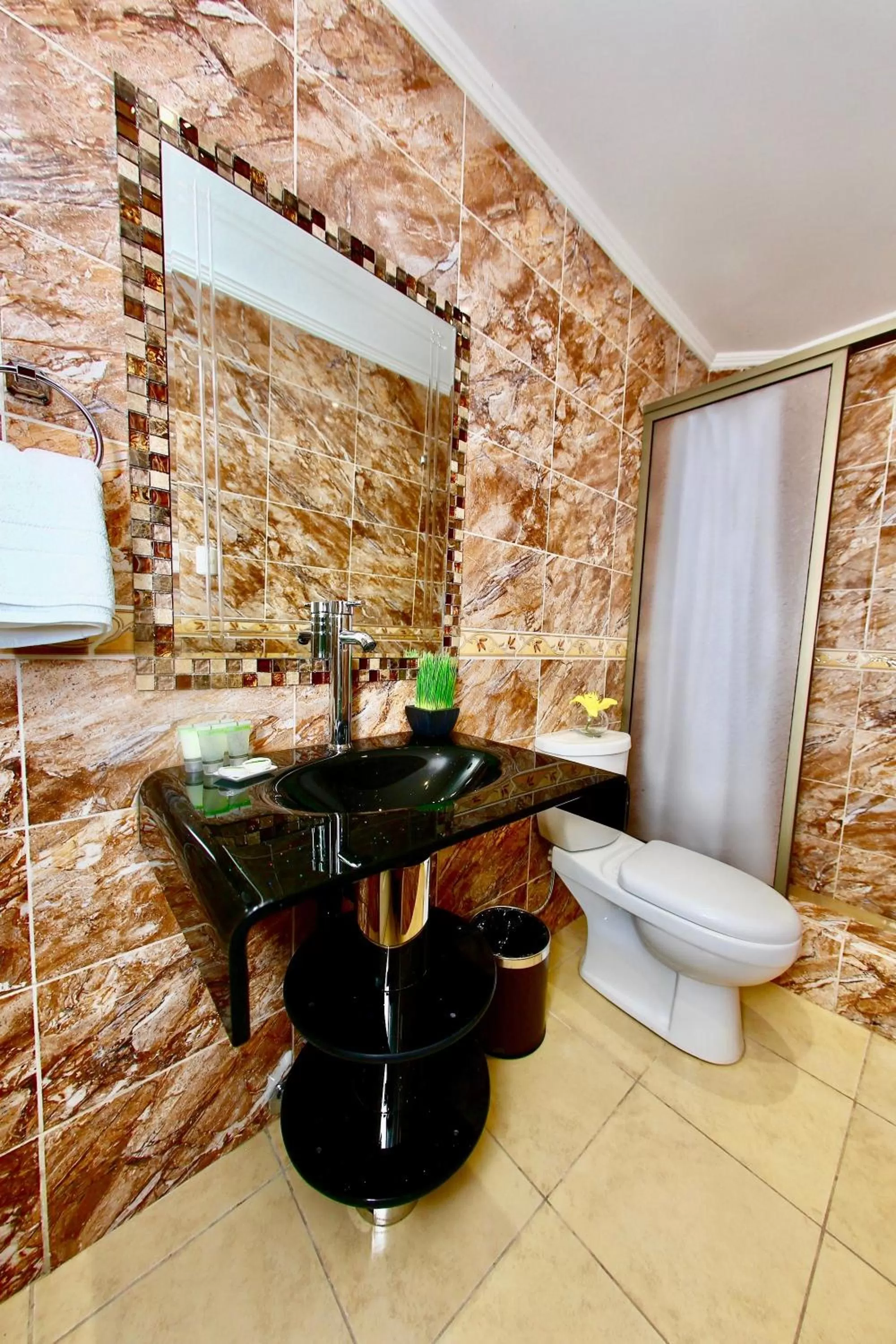 Shower in Yakana Hotel