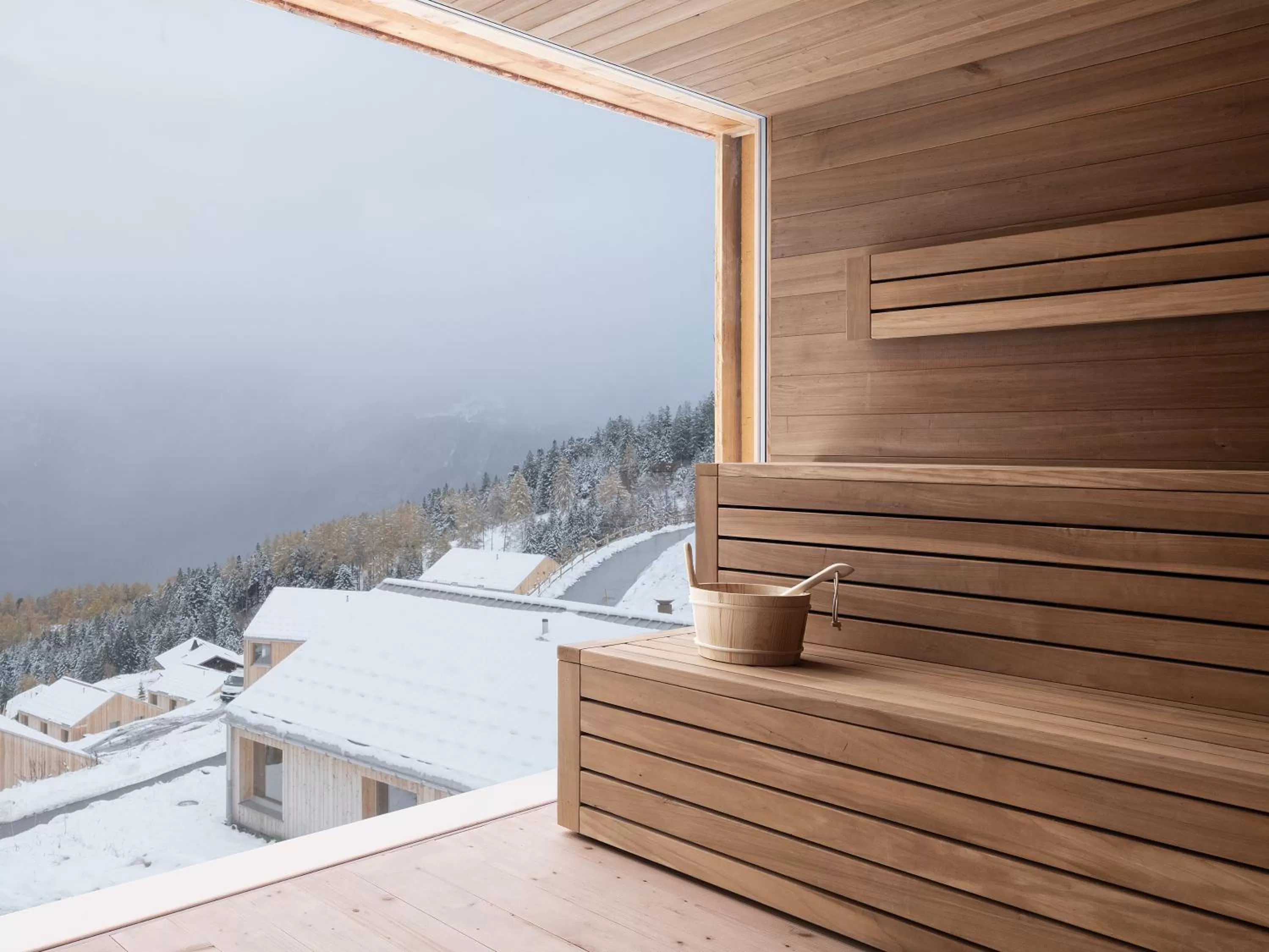 Sauna in Whitepod Original