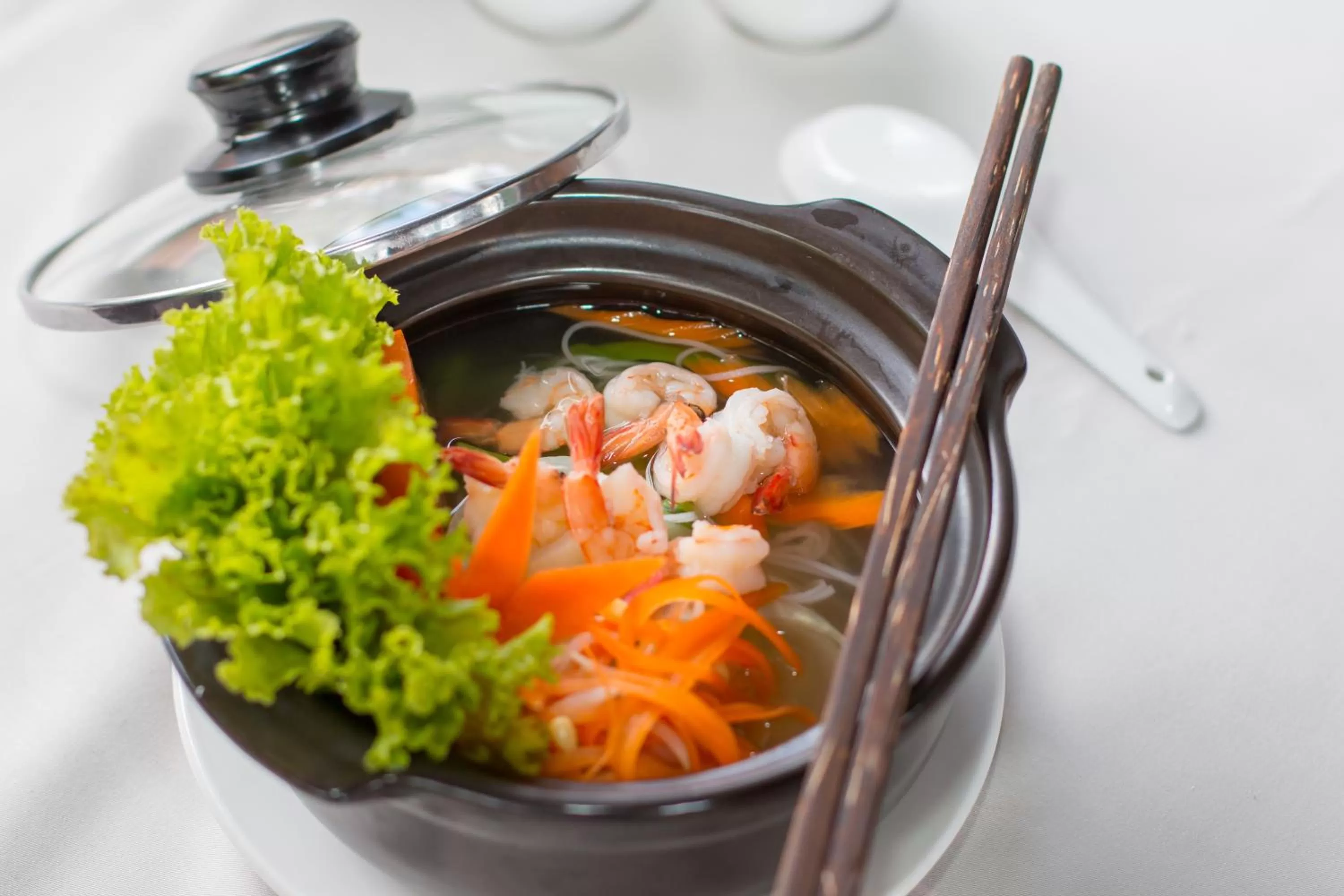 Asian breakfast in Samnak Lounge