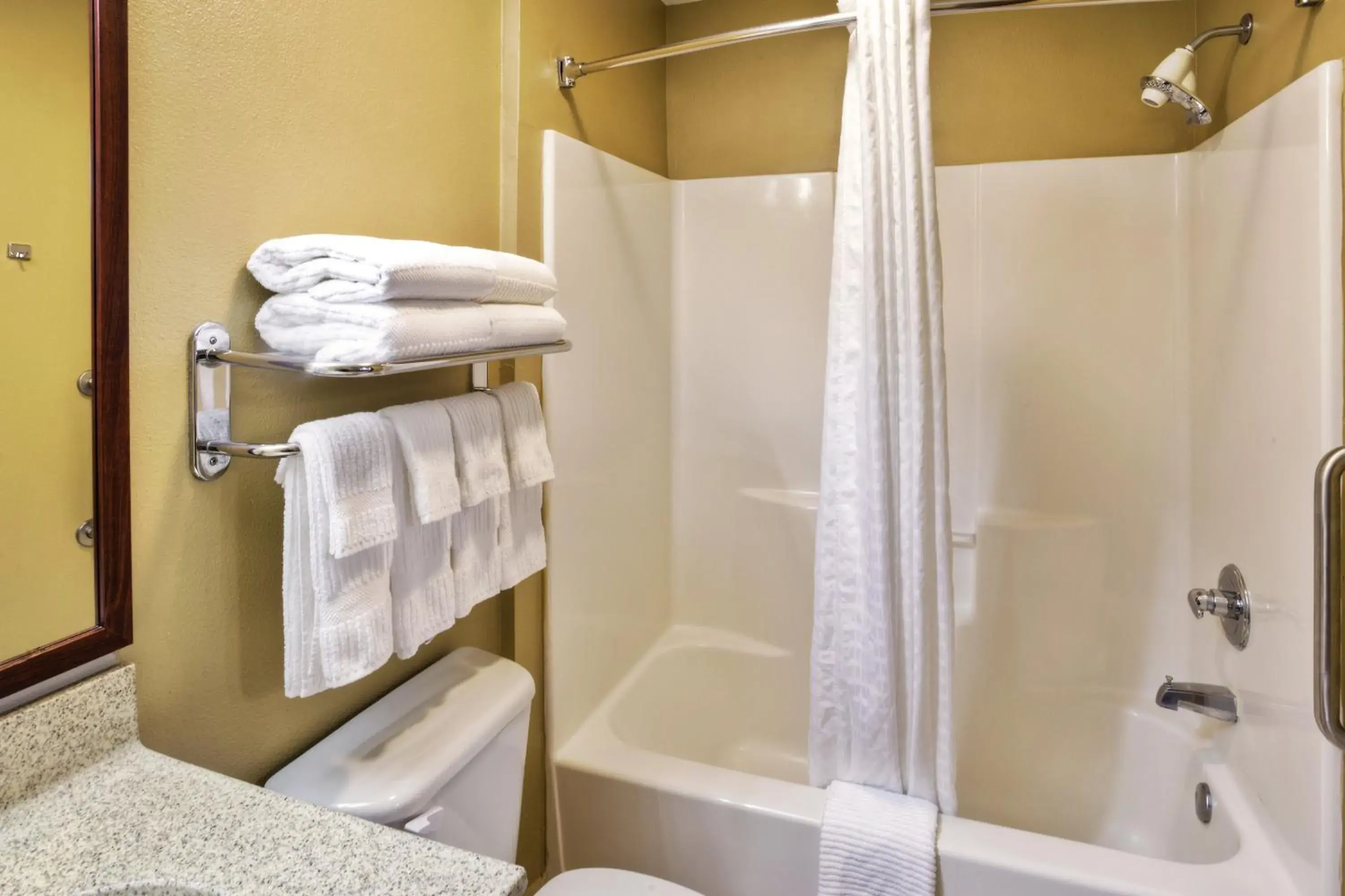 Bedroom, Bathroom in Candlewood Suites Killeen, an IHG Hotel