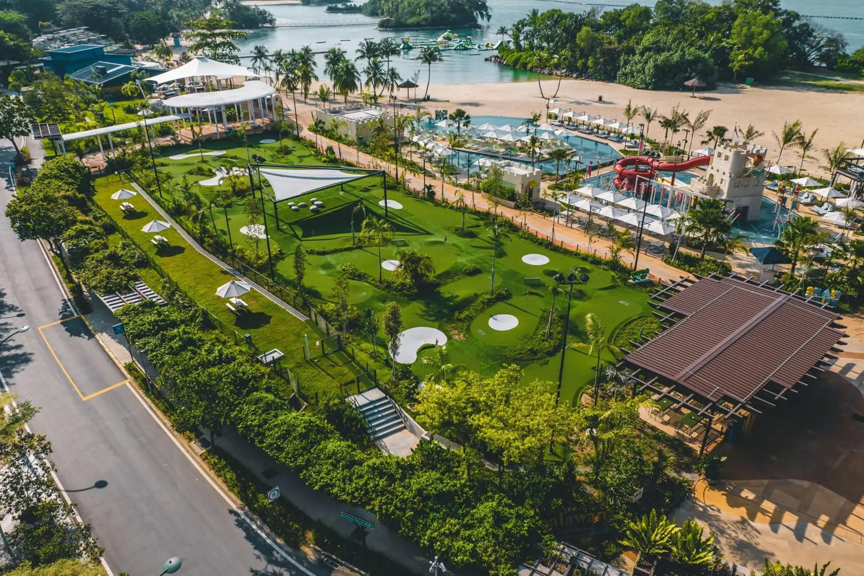 Nearby landmark, Bird's-eye View in Shangri-La Rasa Sentosa, Singapore