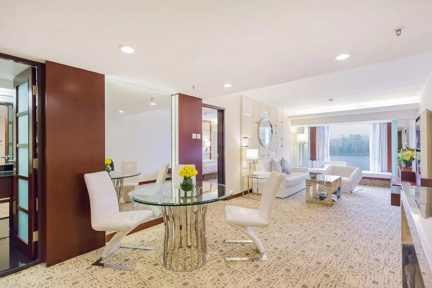 Living room, Dining Area in Regal Kowloon Hotel