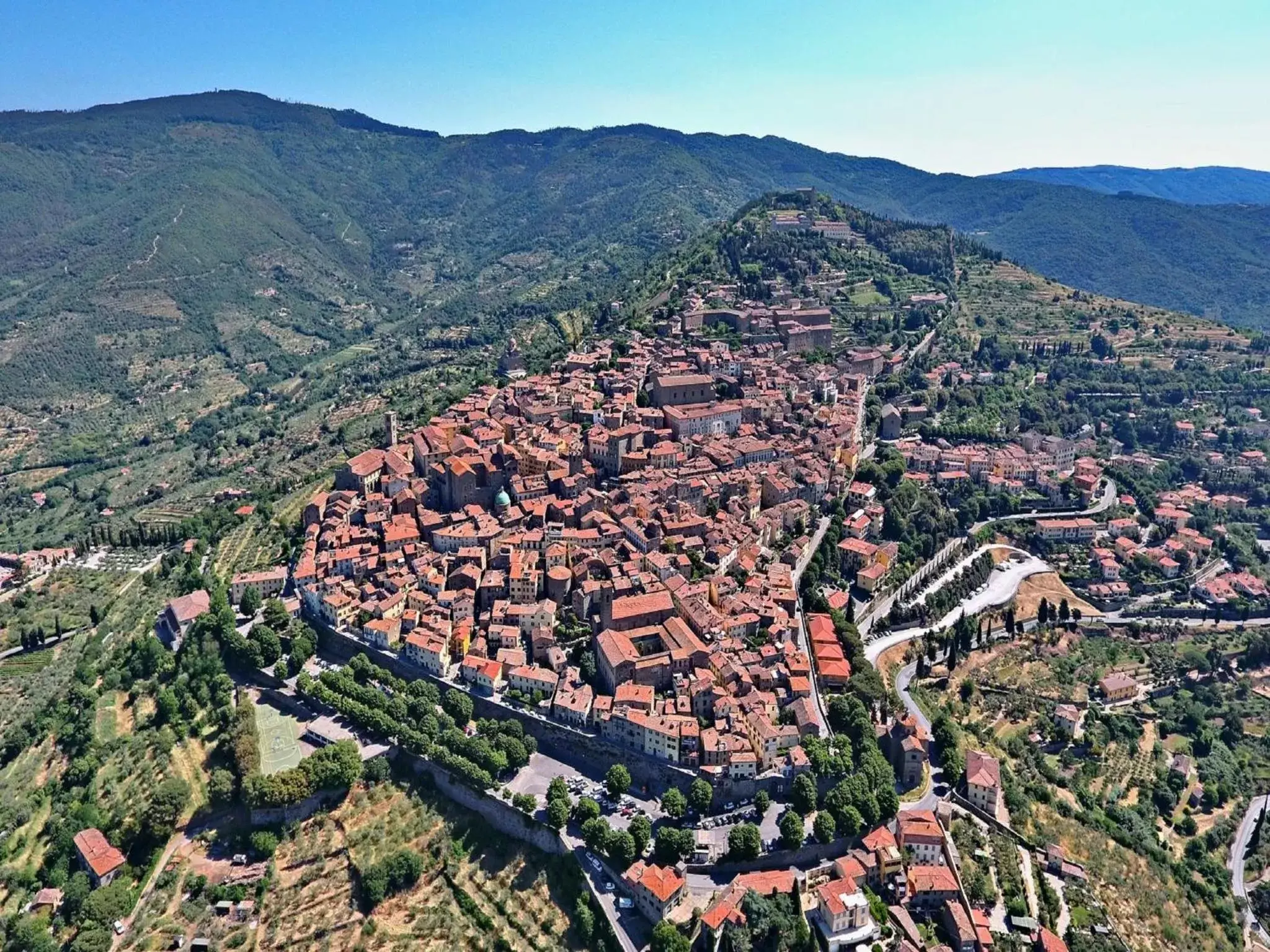 City view, Bird's-eye View in Hotel Italia Cortona