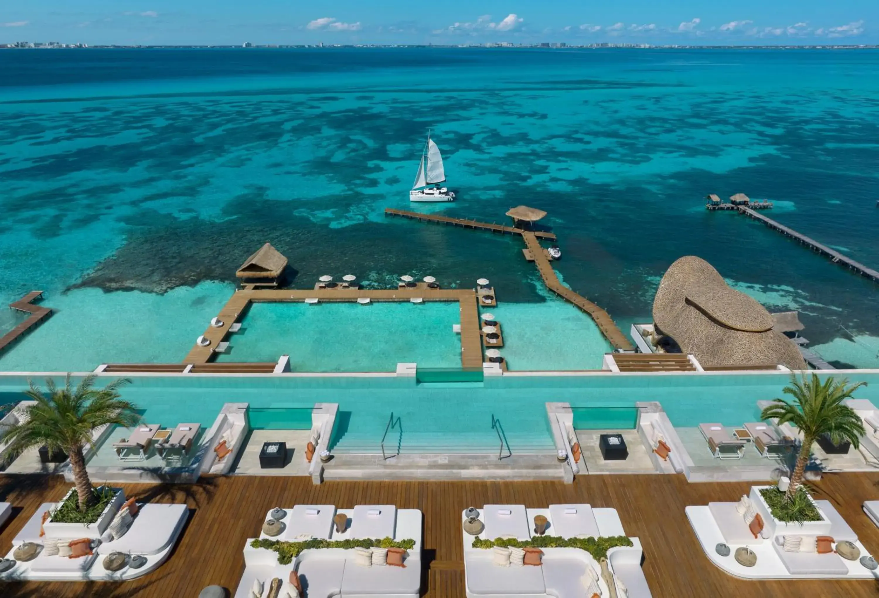 Balcony/Terrace, Bird's-eye View in Impression Isla Mujeres by Secrets - Adults Only - All Inclusive