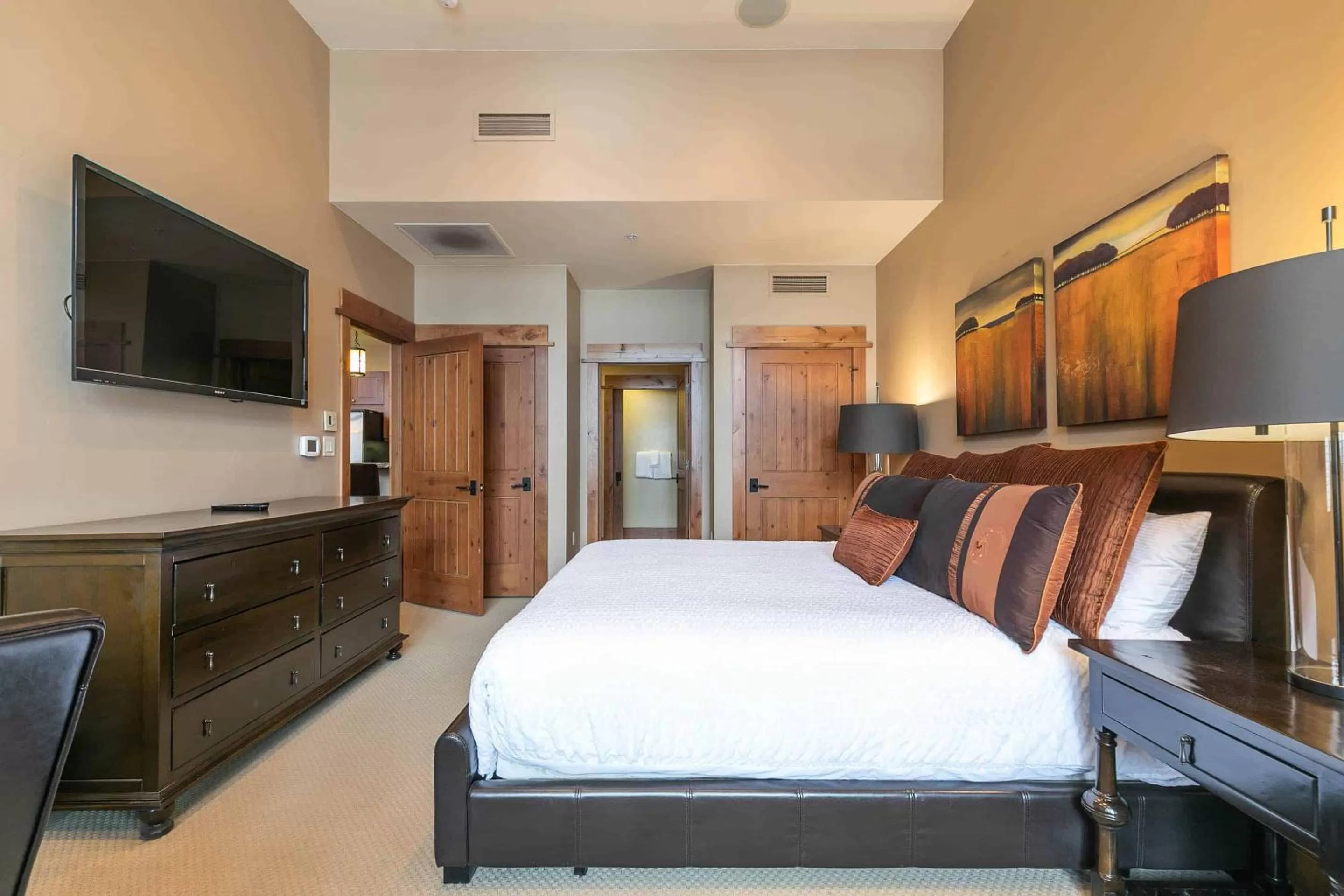 Bed in East West Hospitality at Tahoe