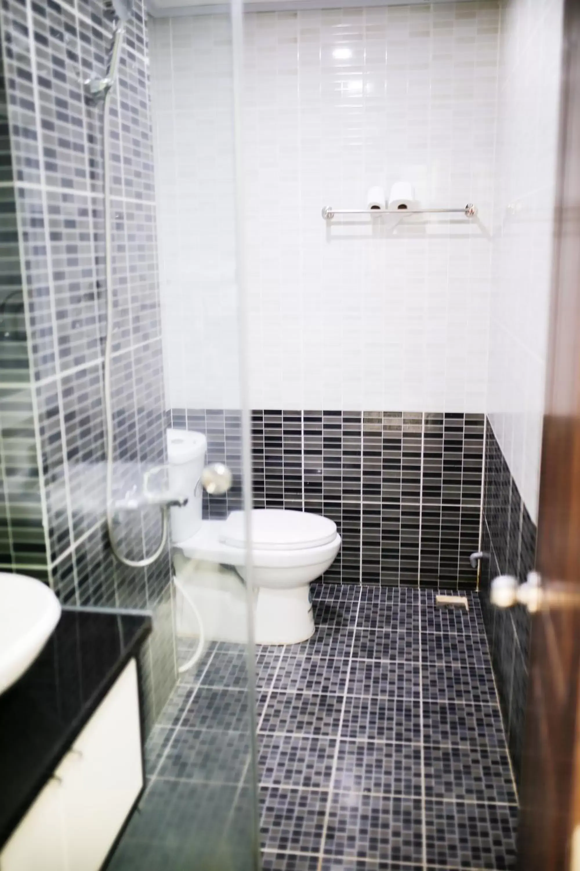 Shower, Bathroom in Gold Ocean Apartment