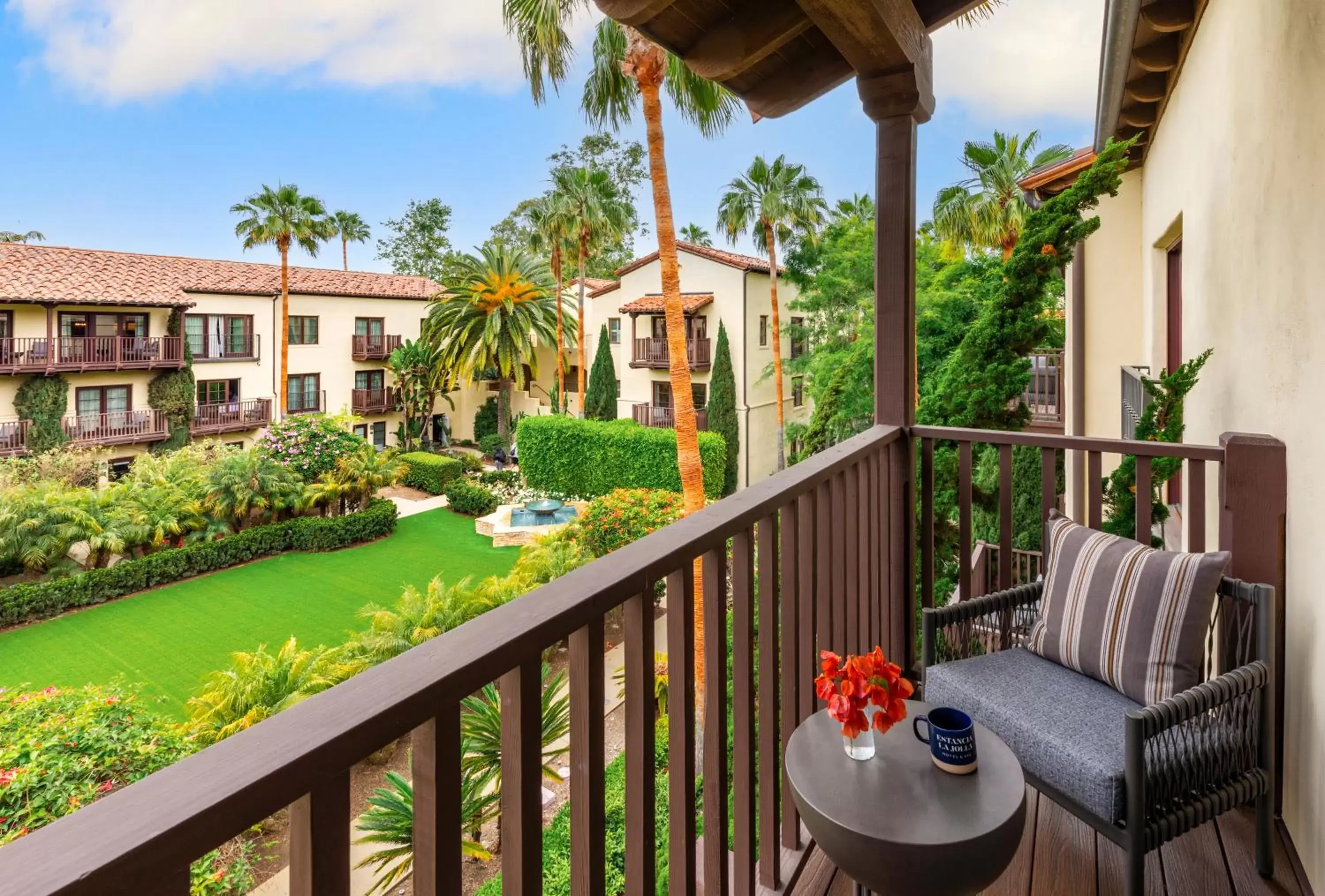 Garden, Balcony/Terrace in Estancia La Jolla Hotel & Spa