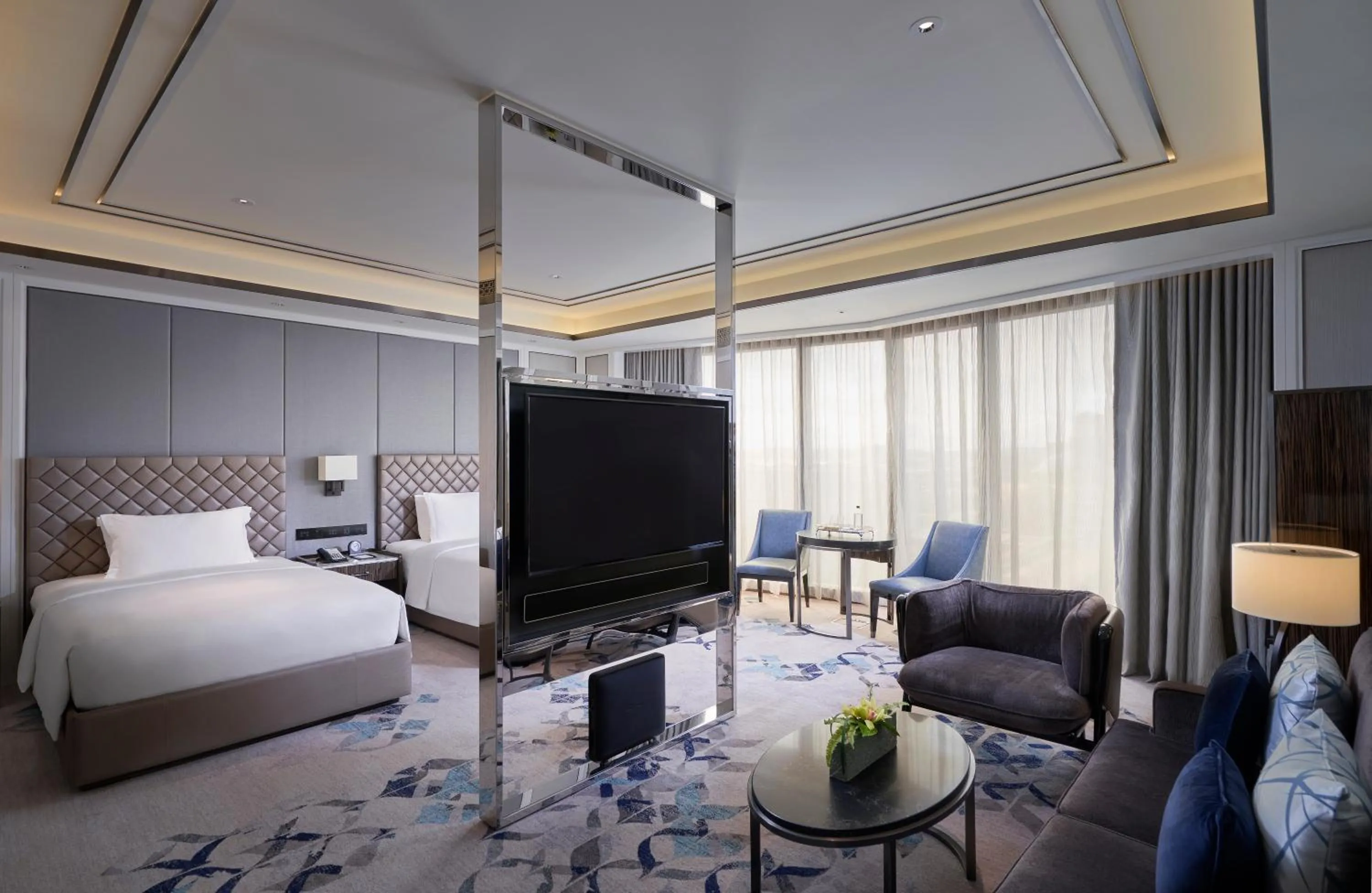 TV and multimedia, Bed in Hotel Okura Manila at Newport World Resorts