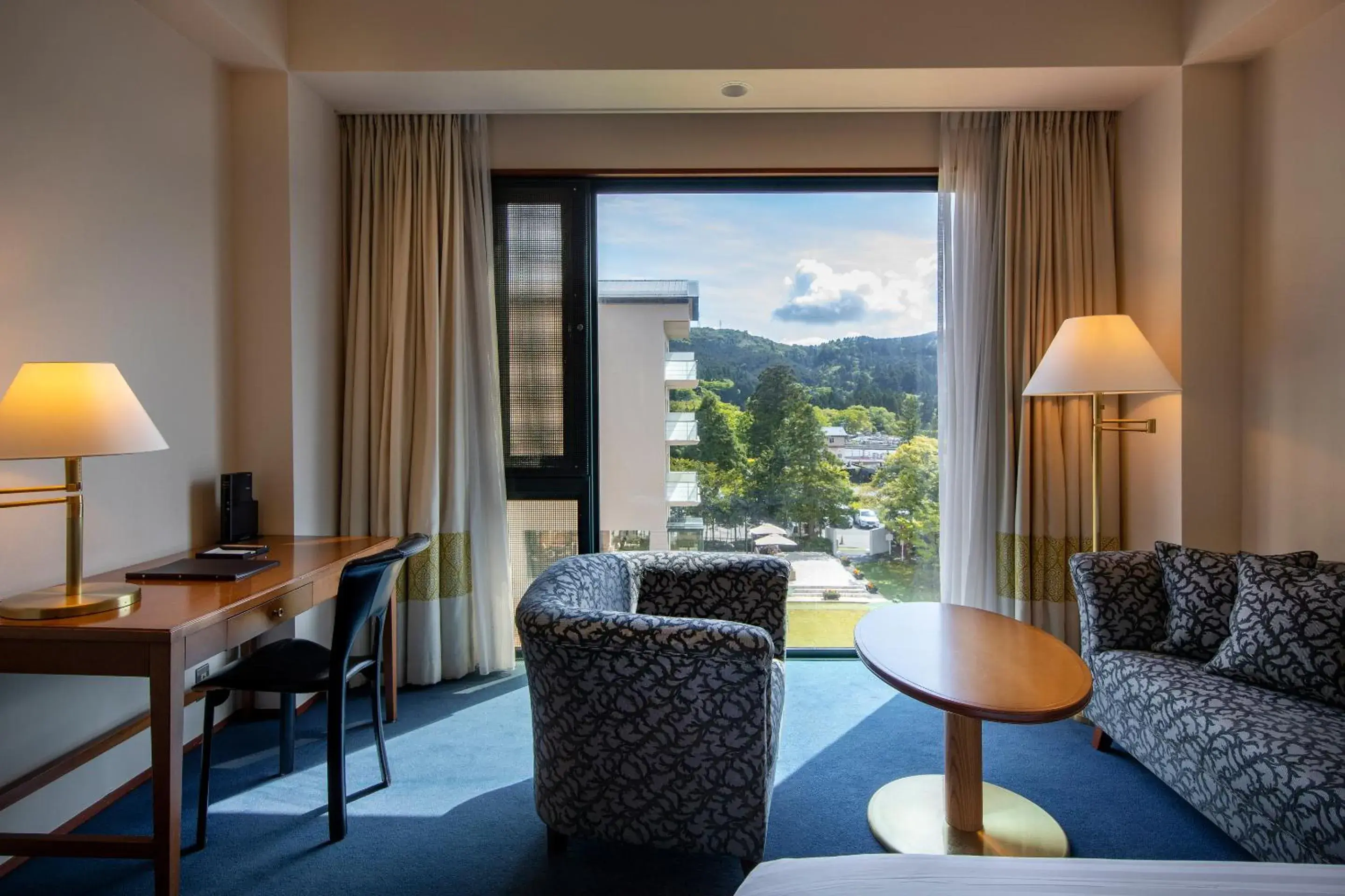 View (from property/room), Seating Area in Hakone Hotel