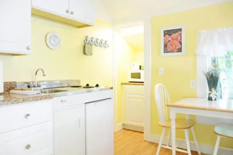 Kitchen/Kitchenette in 2 River Road Inn Cottages