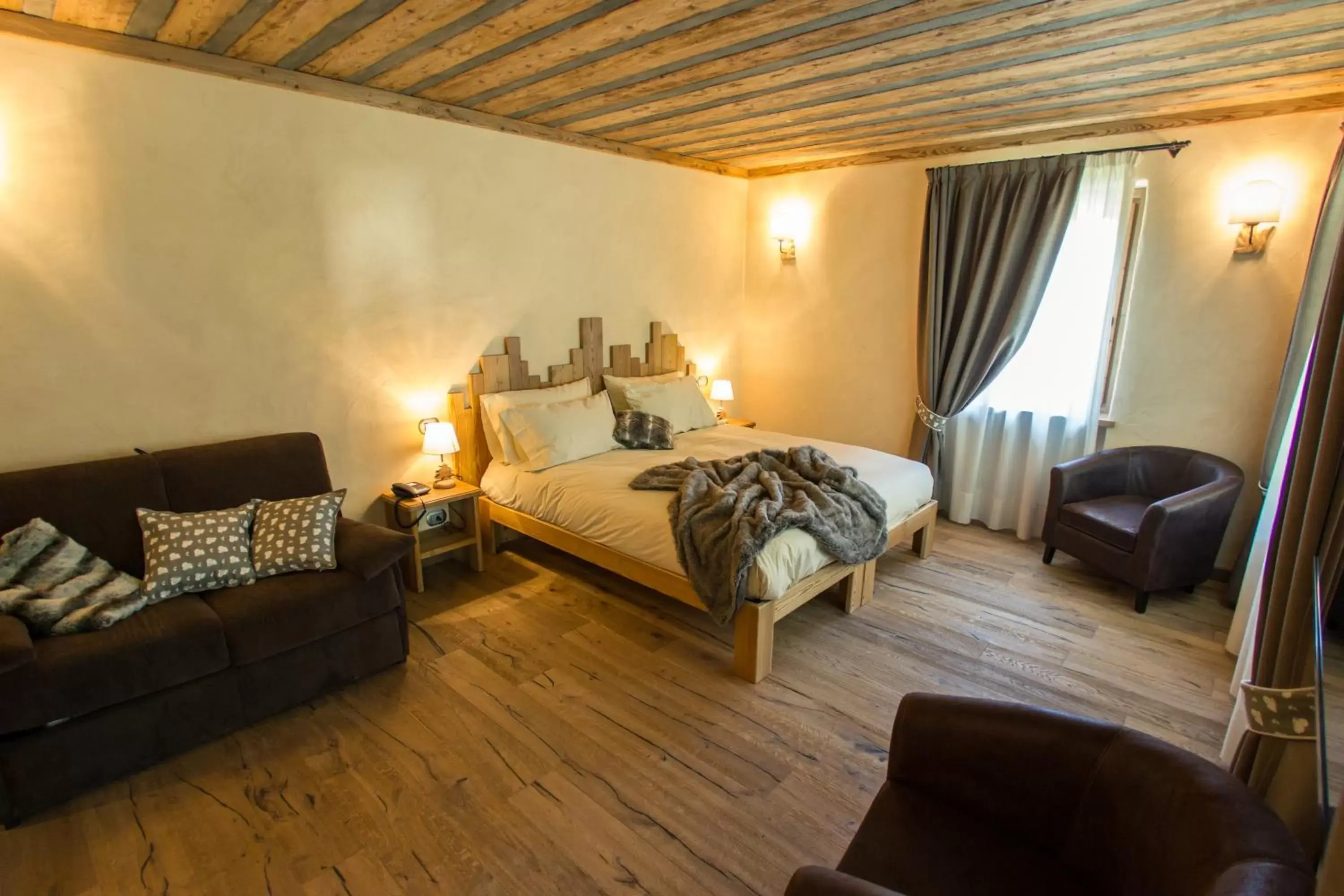 Bedroom in Hotel Les Montagnards