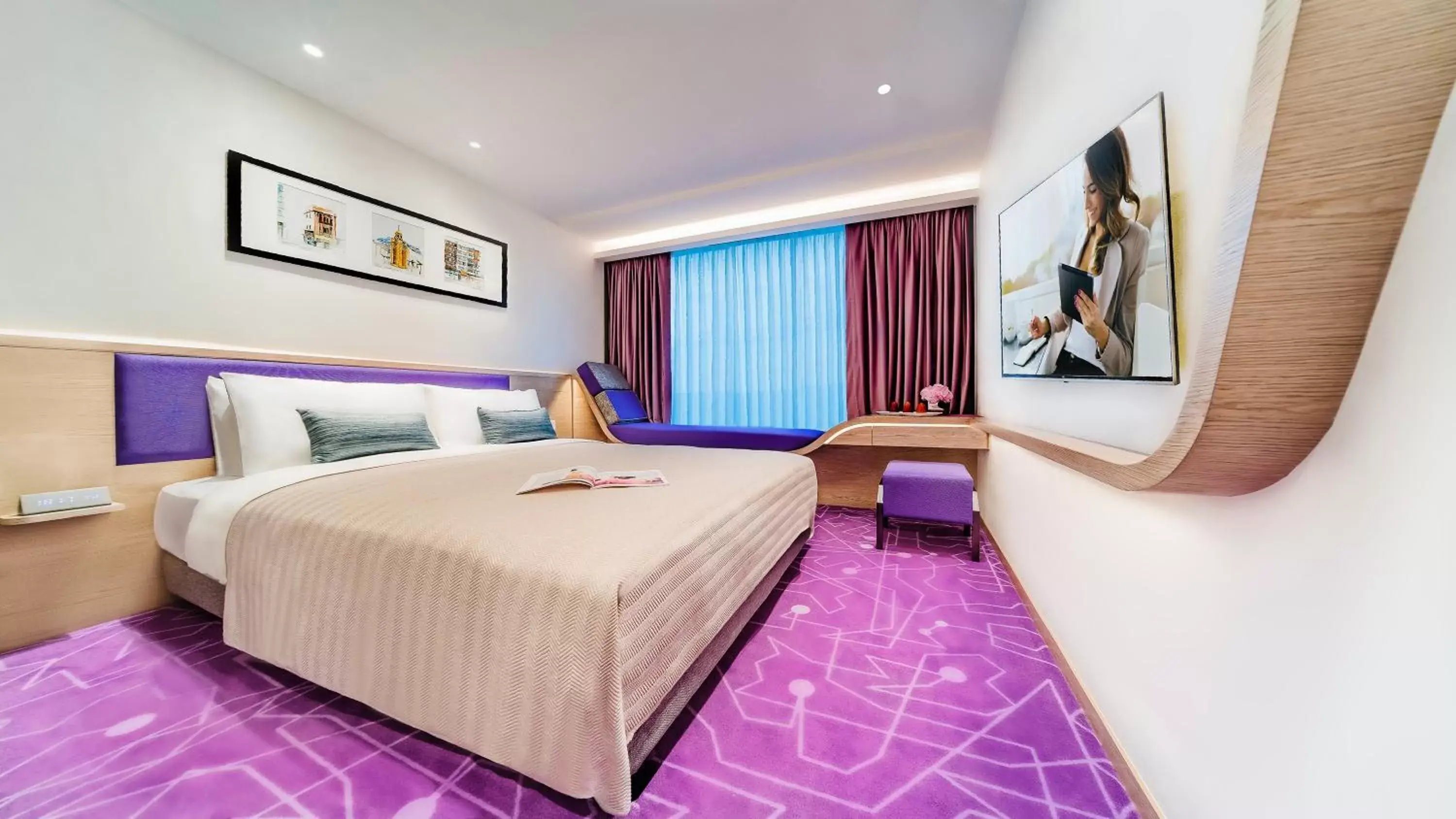 Bed in Hotel Purple Hong Kong